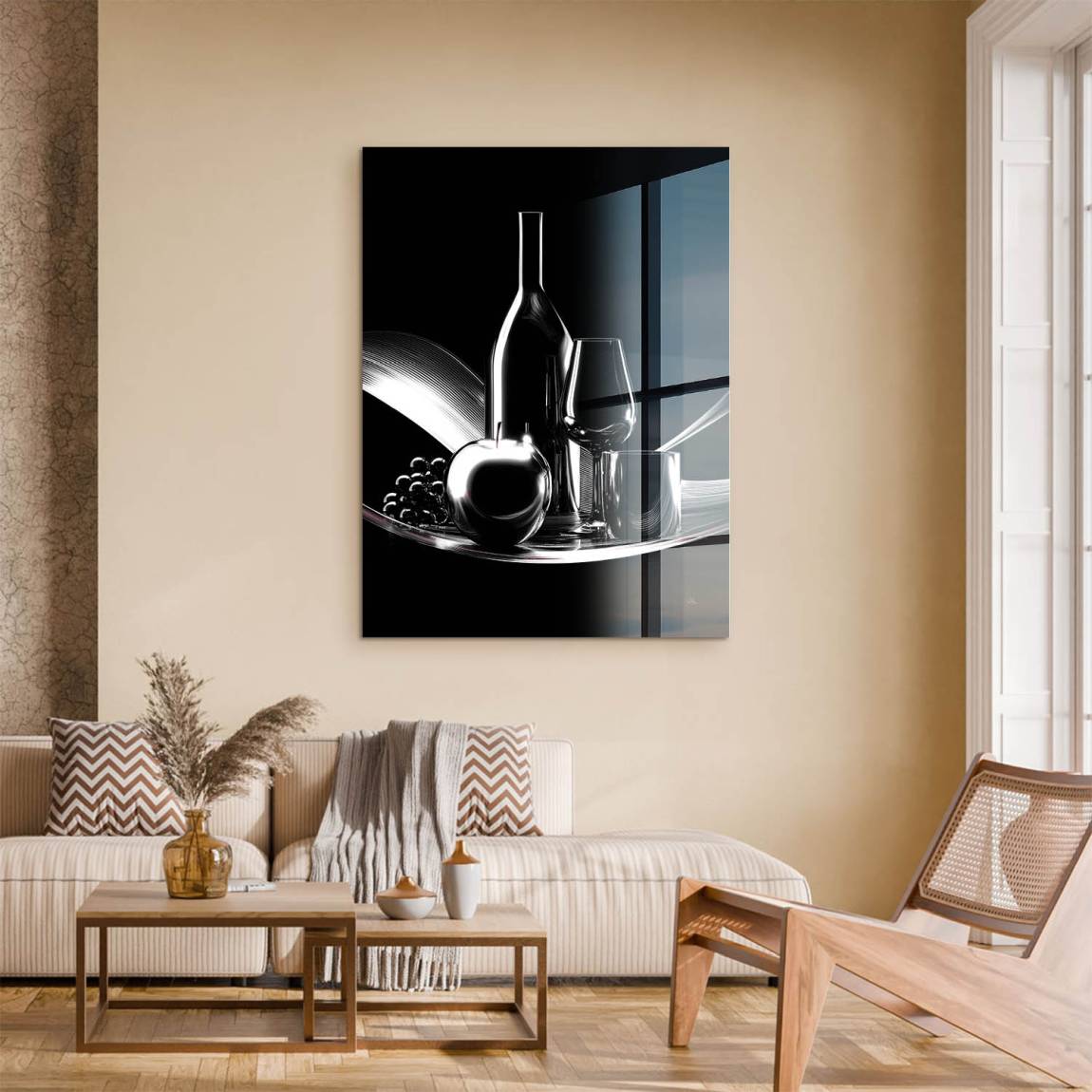 Wein Noir Acrylglasbild