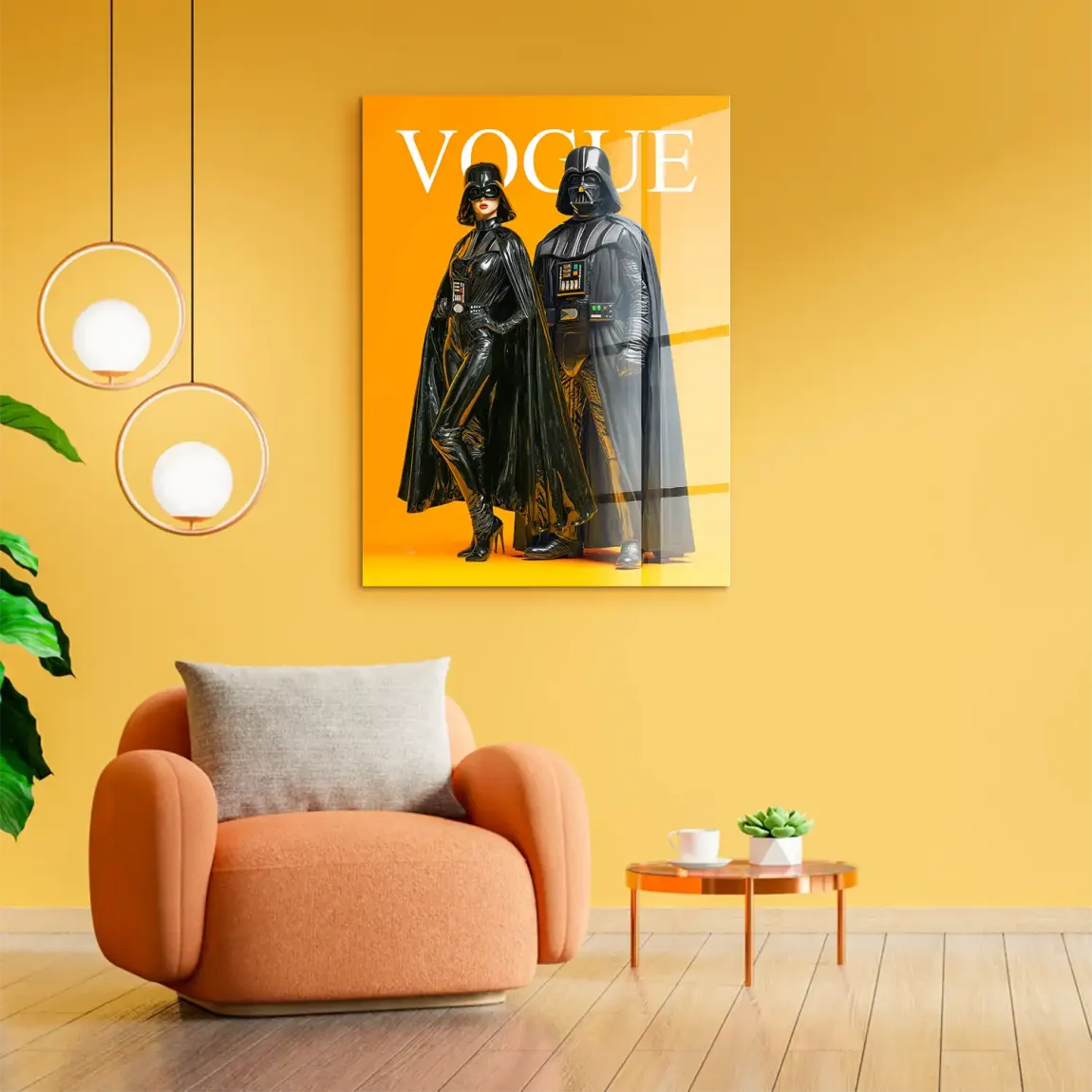 Galactic Vogue Darth Vader Acrylglasbild