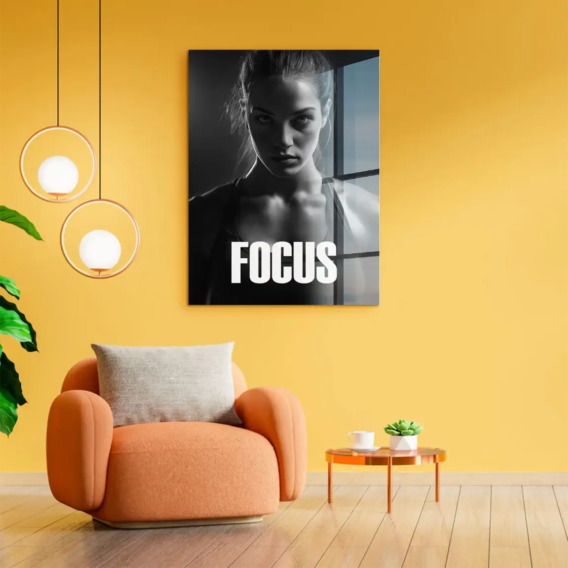 Focus Athletin Acrylglasbild