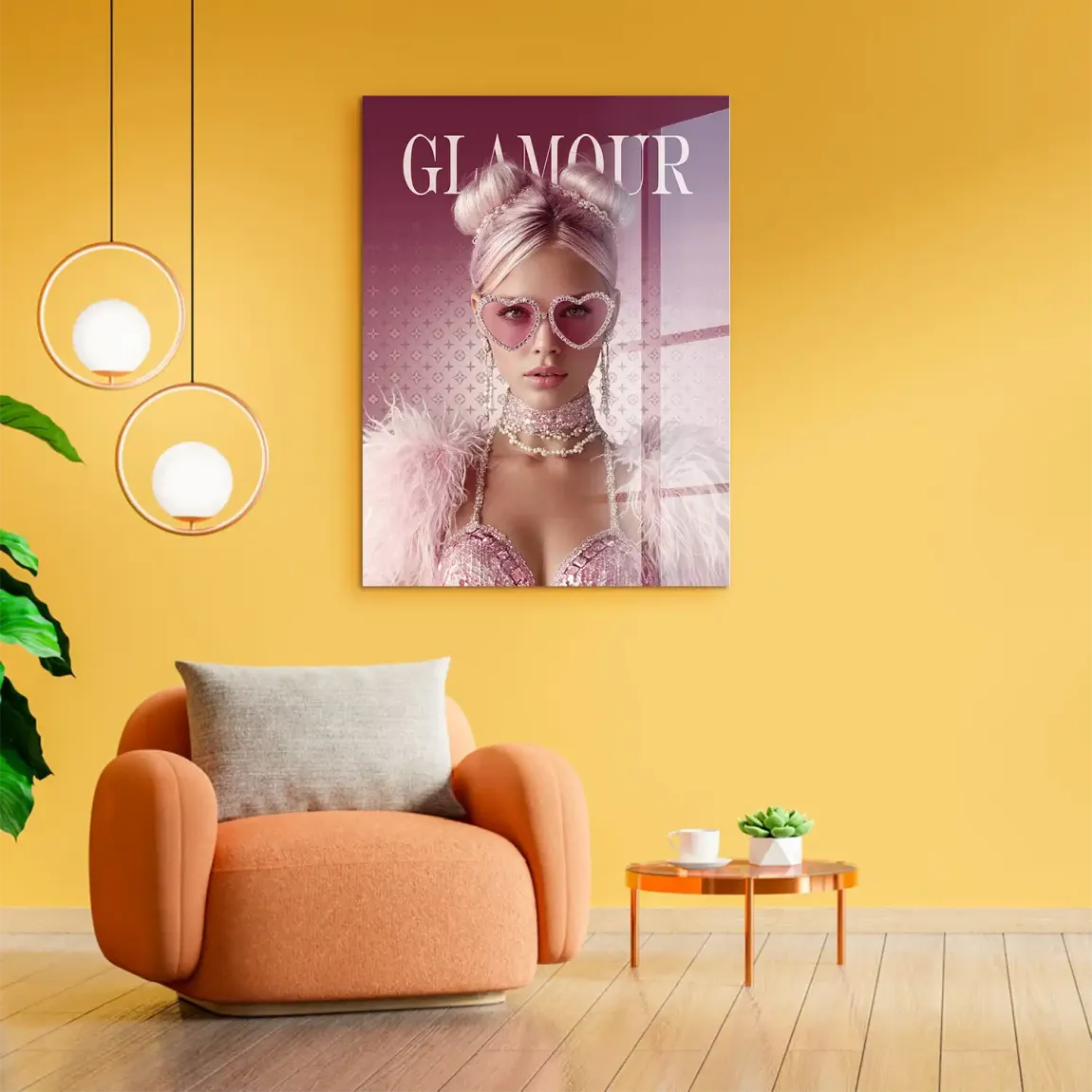 Glamour Lady Acrylglasbild