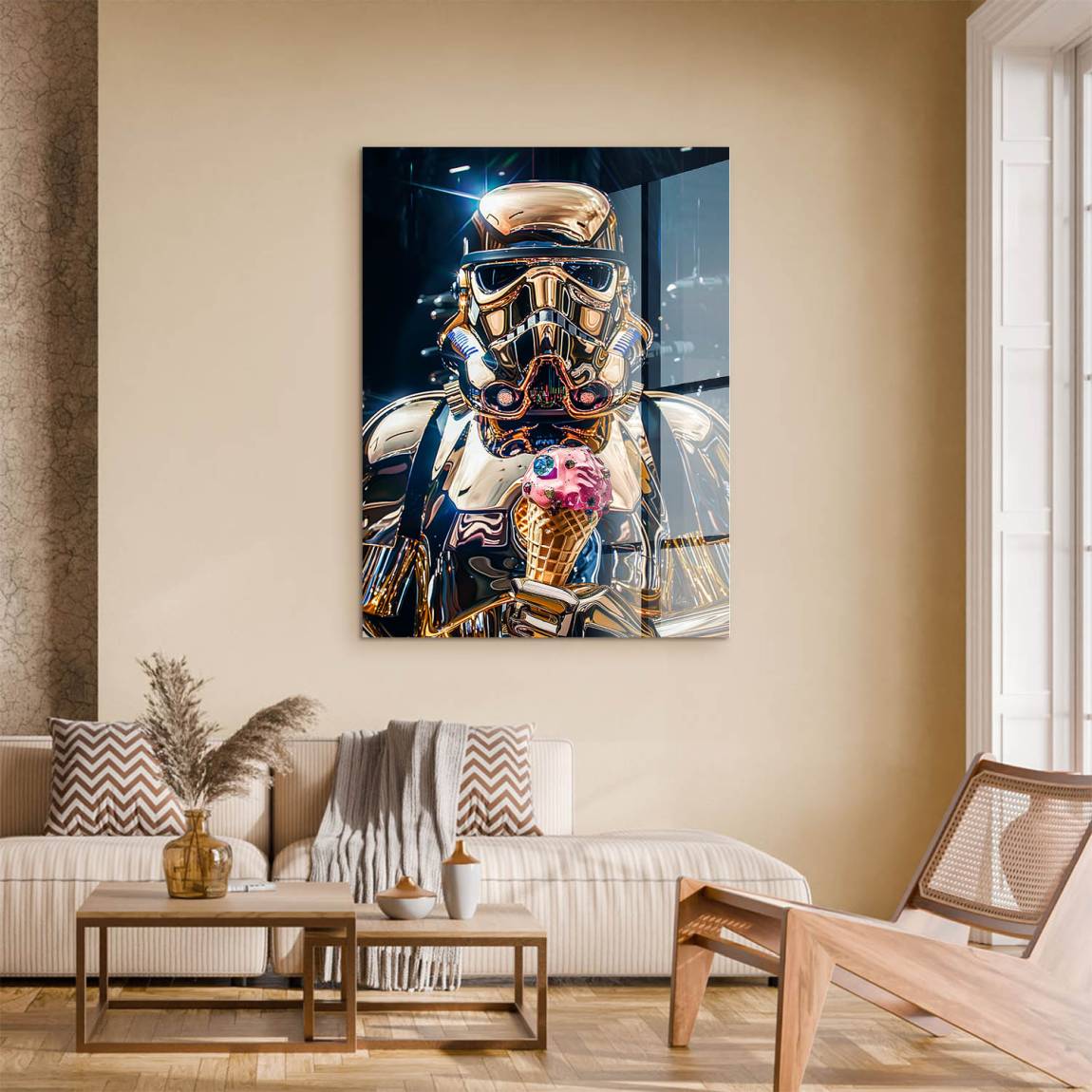 Stormtrooper Gold Acrylglasbild
