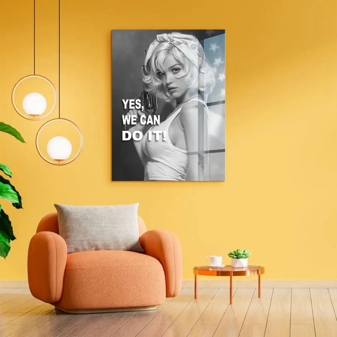 Yes we can Acrylglasbild