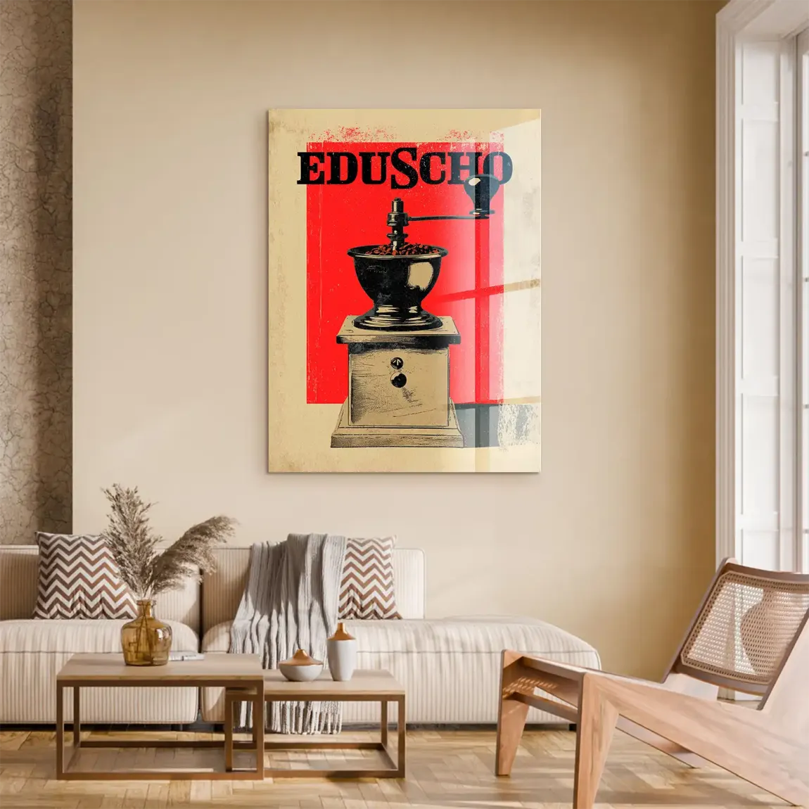 Eduscho Kaffeemühle Acrylglasbild