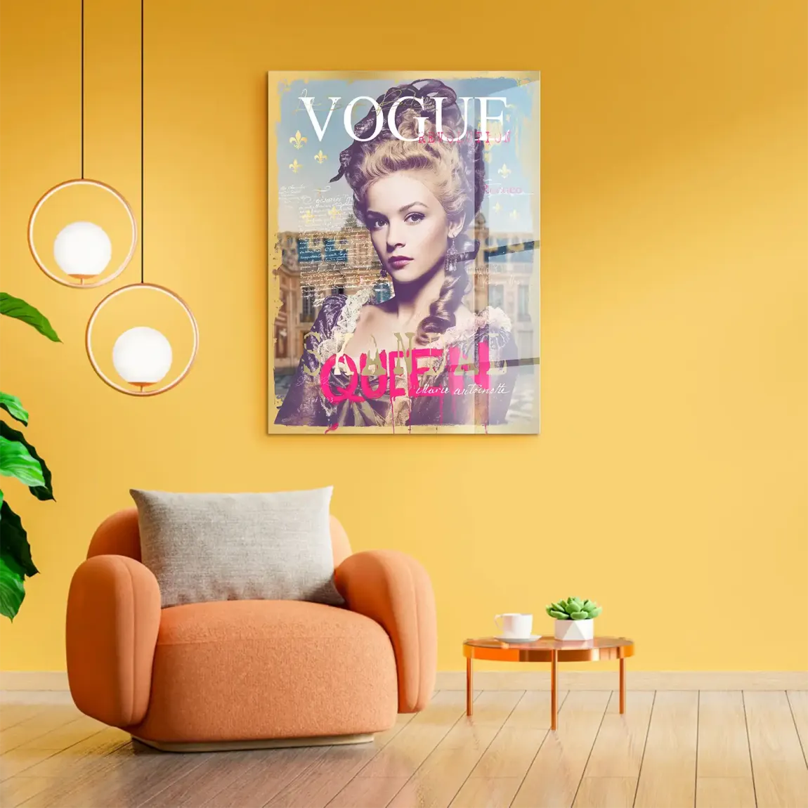 Marie Antoinette Vogue Acrylglasbild