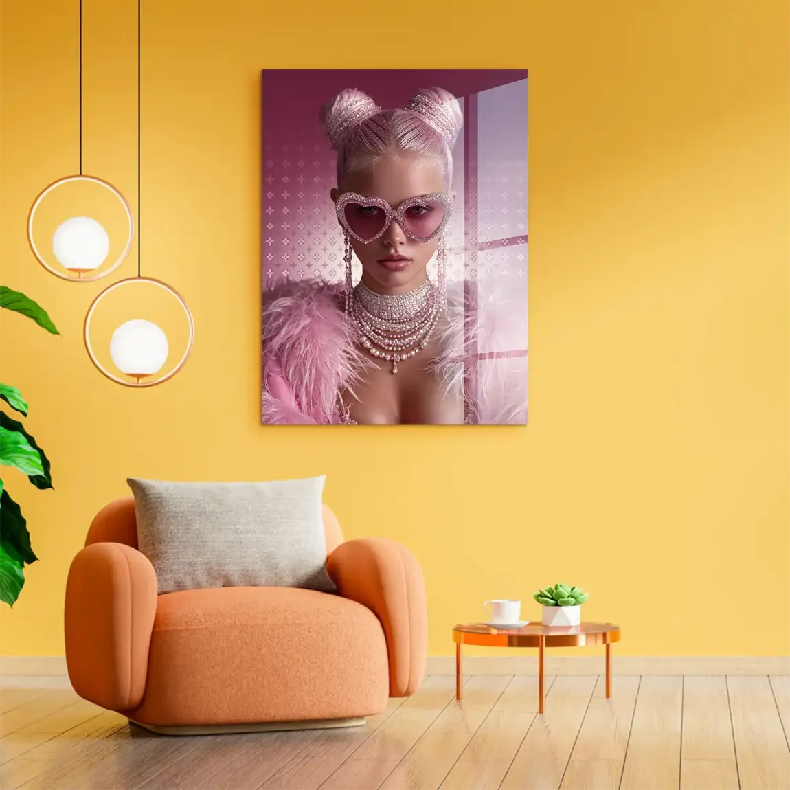 Glamour Girl Acrylglasbild