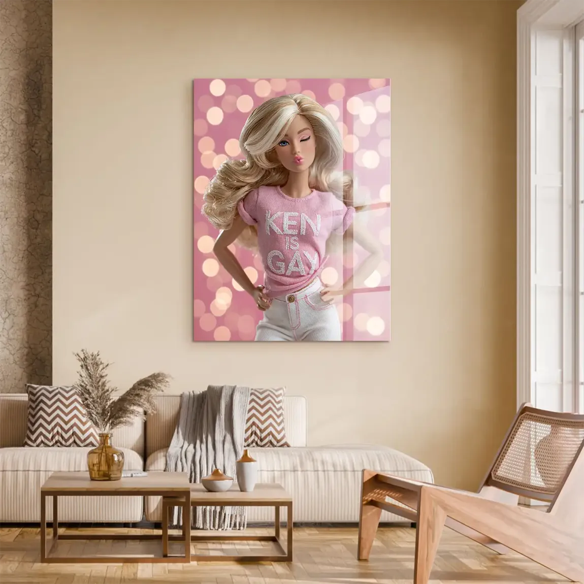 Barbie Ken is Gay Acrylglasbild
