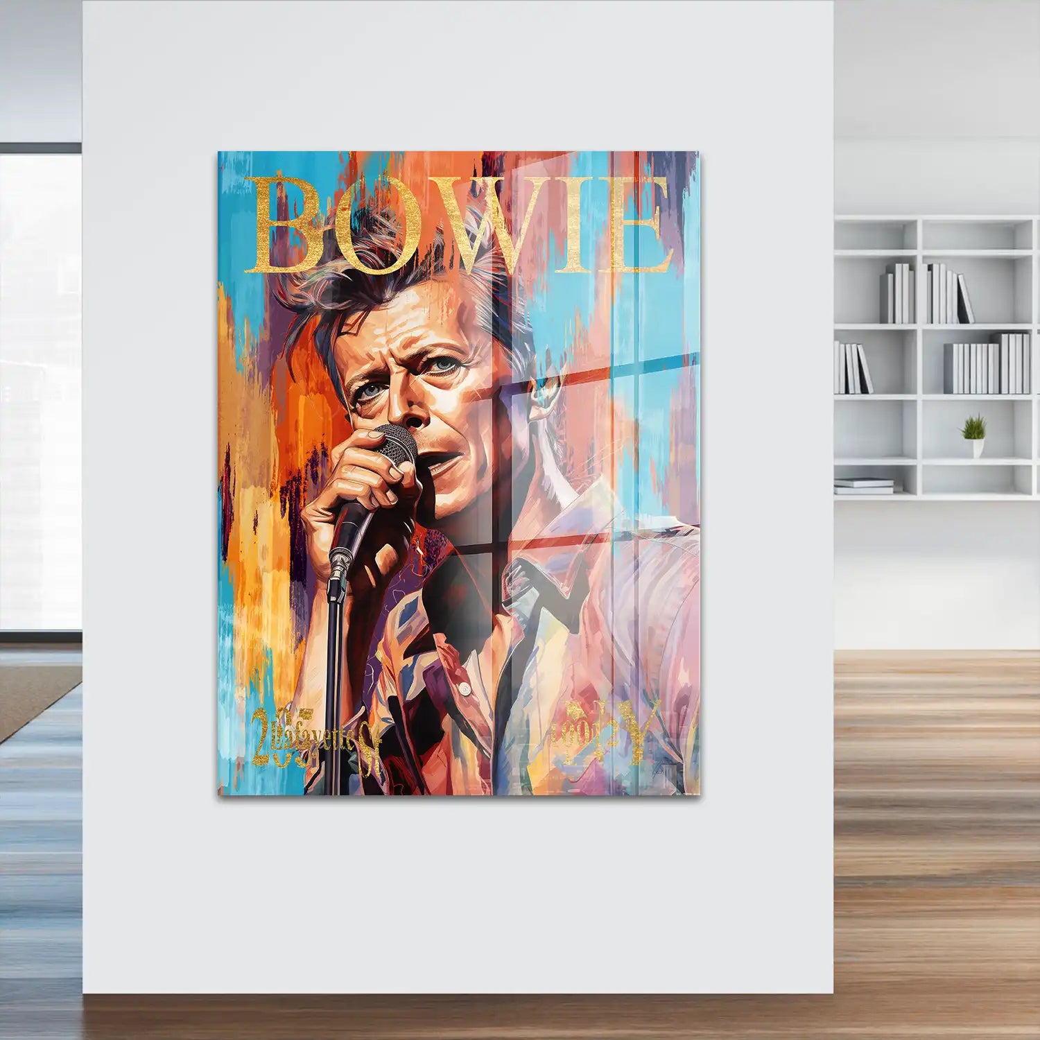 Bowie Abstrakt Style Acrylglas Bild INGALERIE