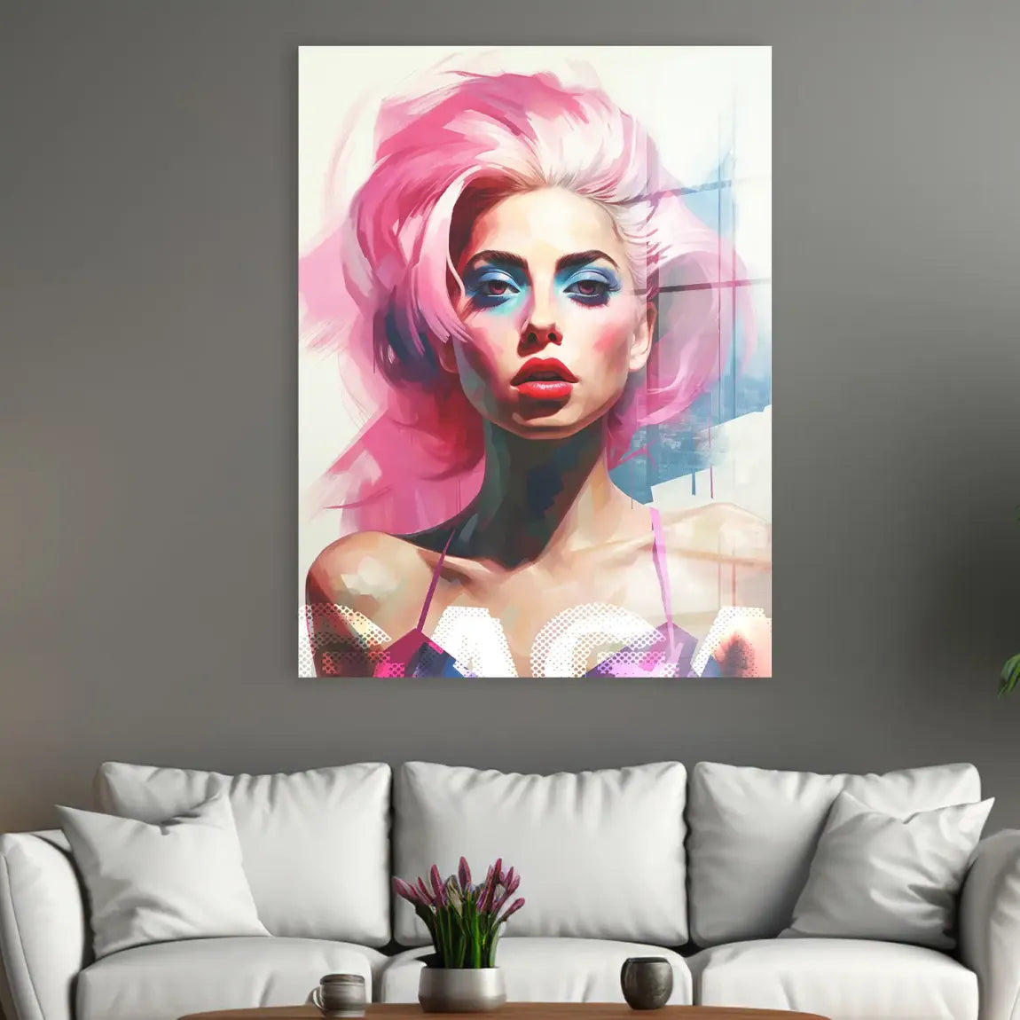 Lady G. in Color Acrylglasbild INGALERIE