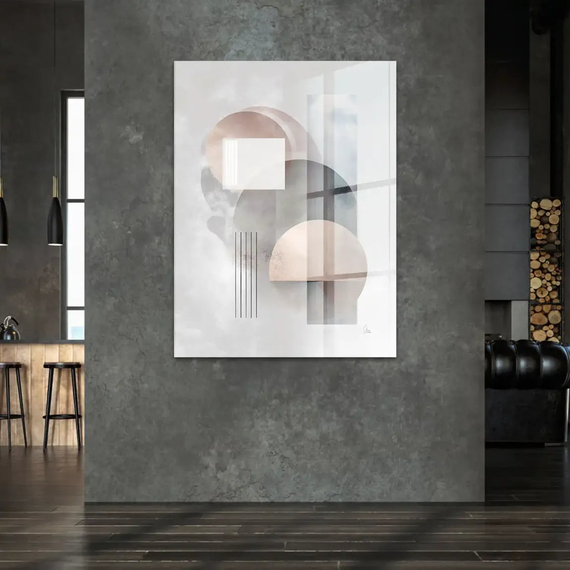 Soft Circles Acrylglasbild