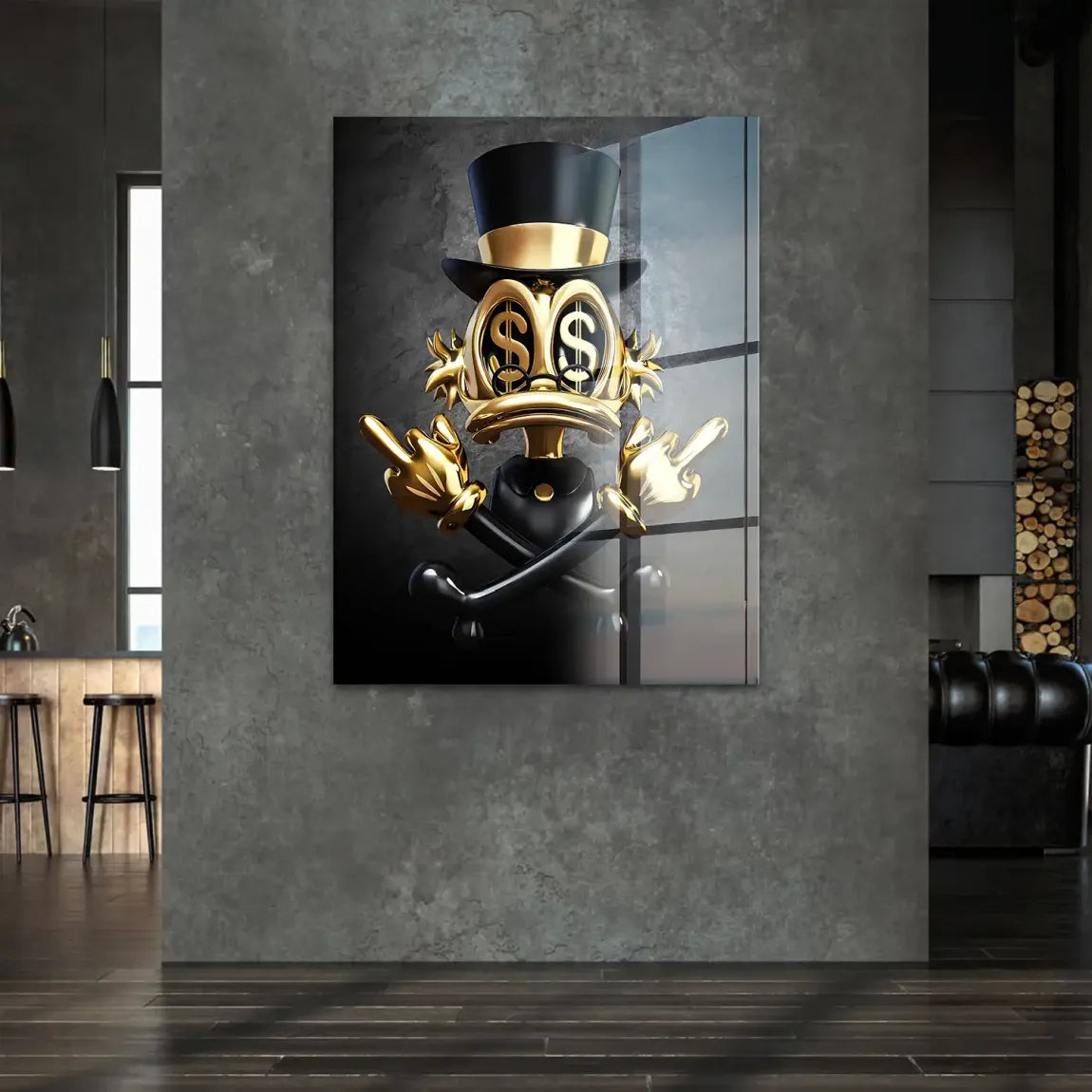 Dollar Vision Duck Acrylglasbild