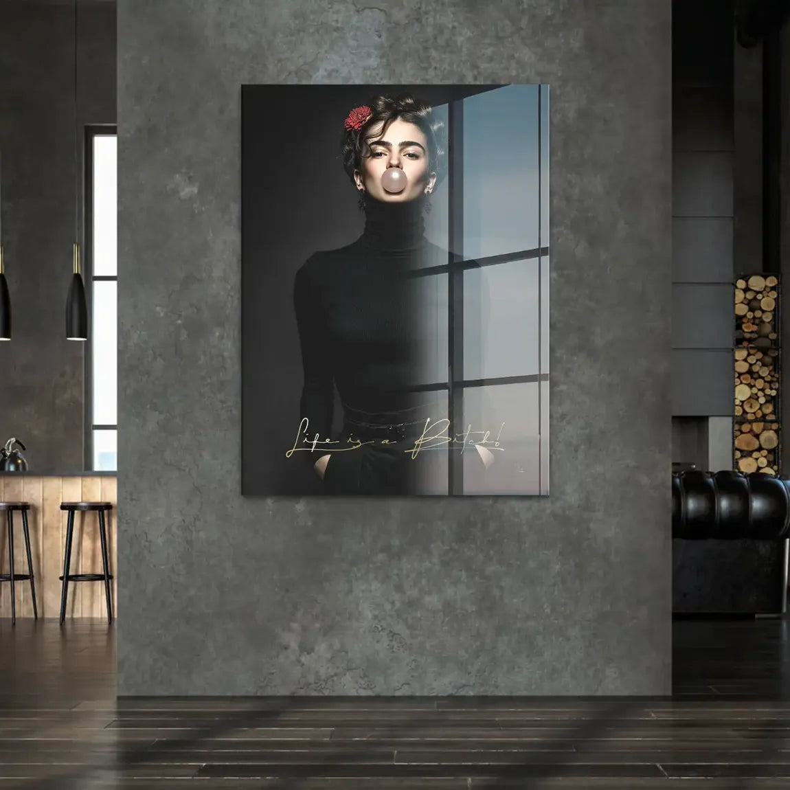 Frida Kahlo Rebell Acrylglasbild