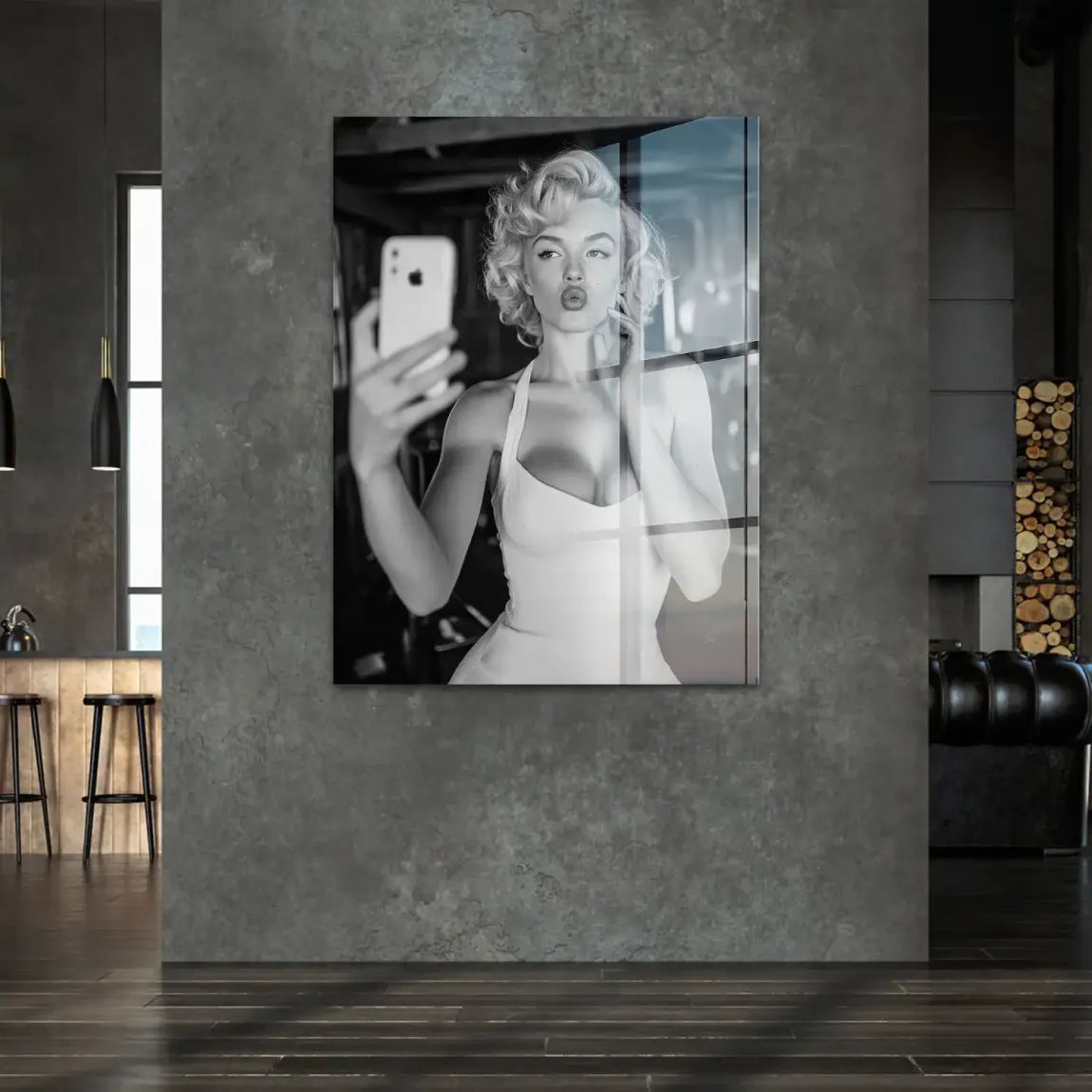 Marilyn Monroe Selfie Acrylglasbild