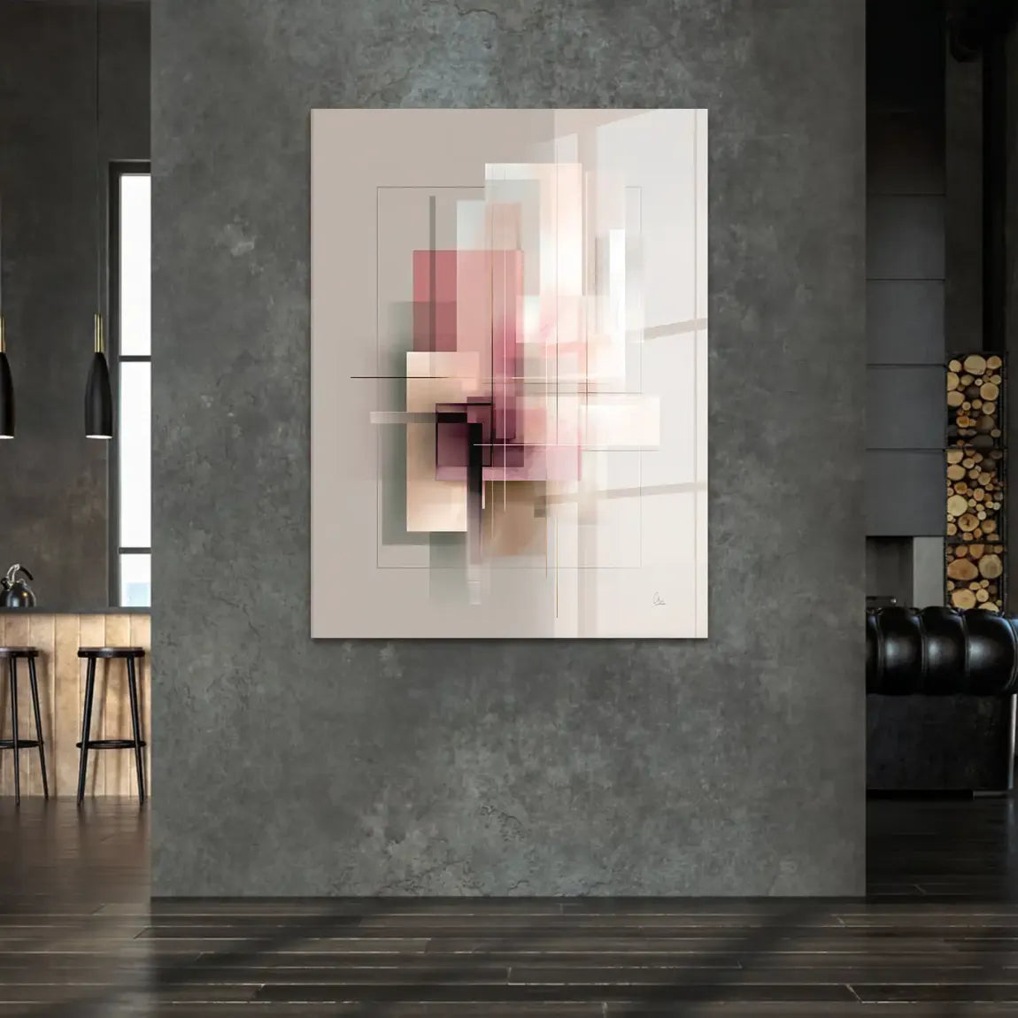 Soft Geometry Acrylglasbild