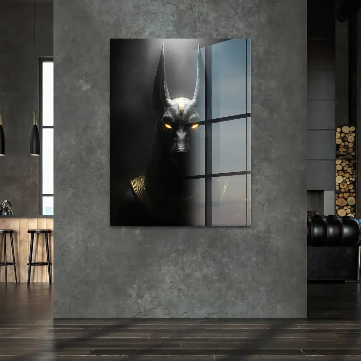 Dark Anubis Acrylglasbild