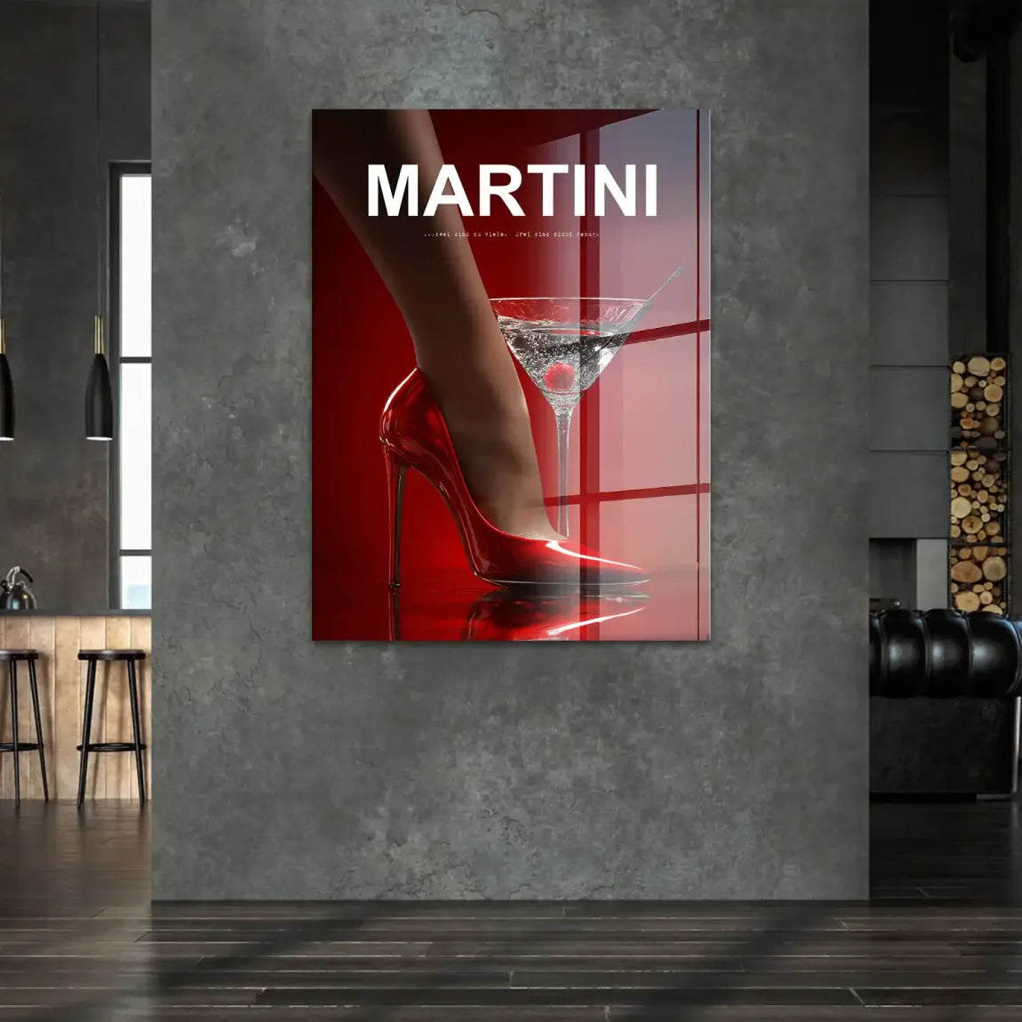 Martini Red Desire Acrylglasbild