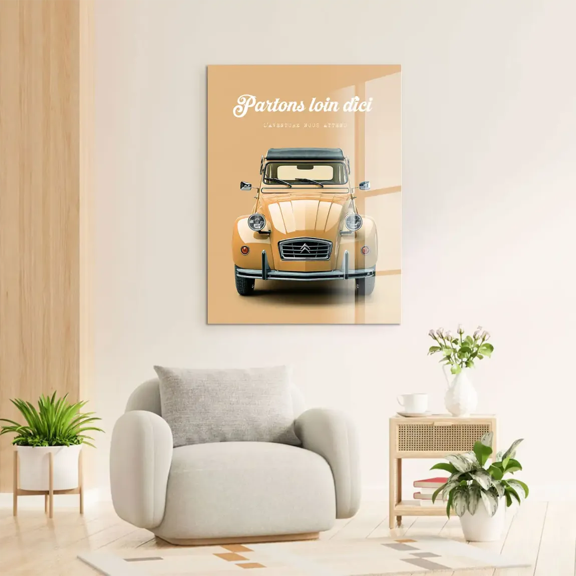 Citroen 2CV Voyage Acrylglasbild