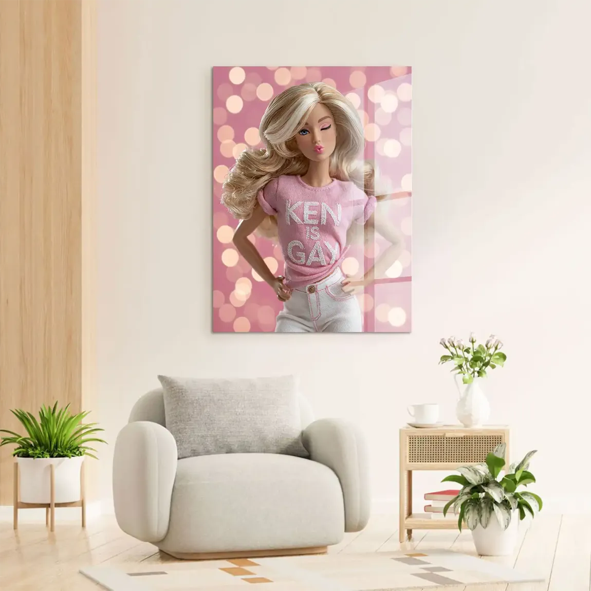 Barbie Ken is Gay Acrylglasbild