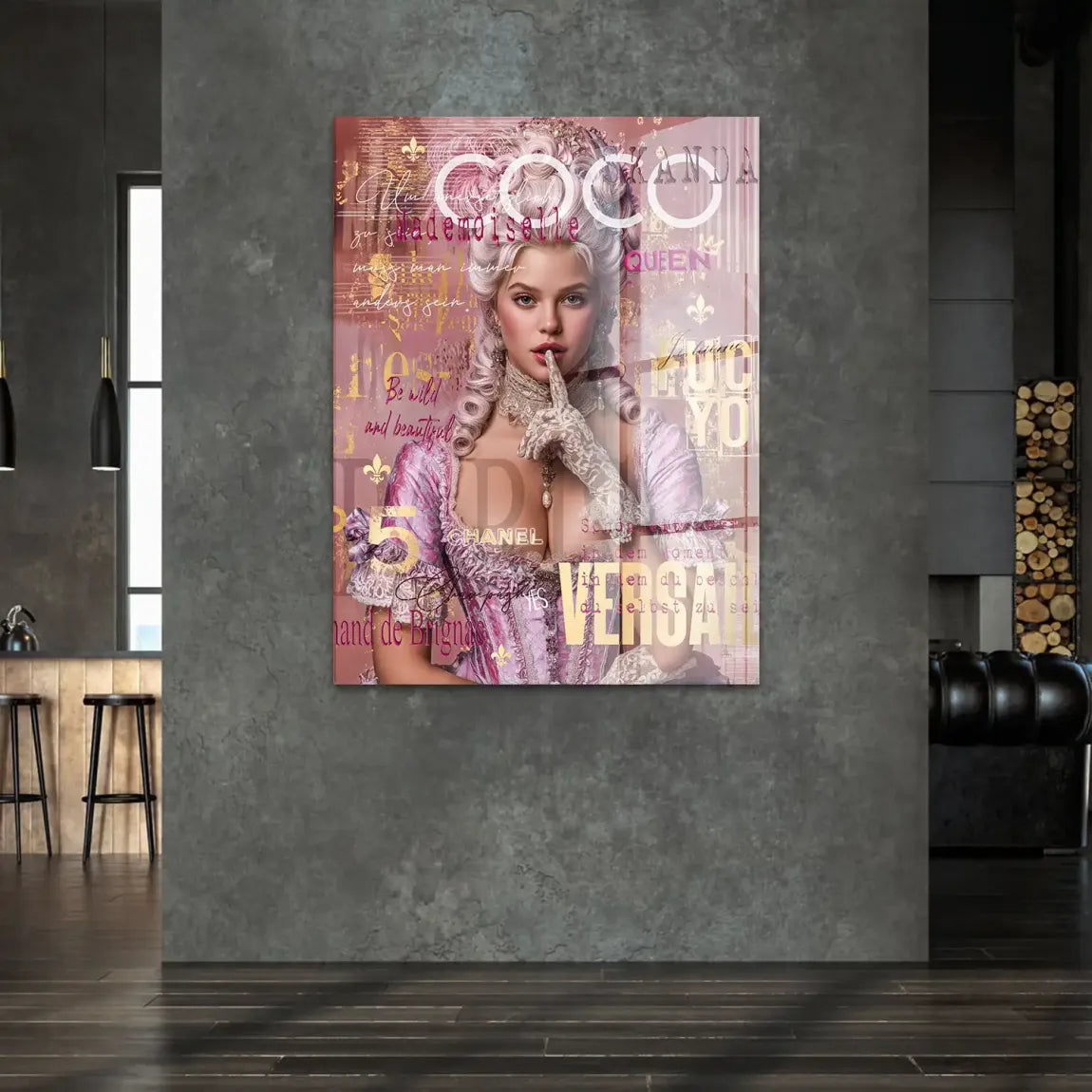 Marie Antoinette Popart Acrylglasbild