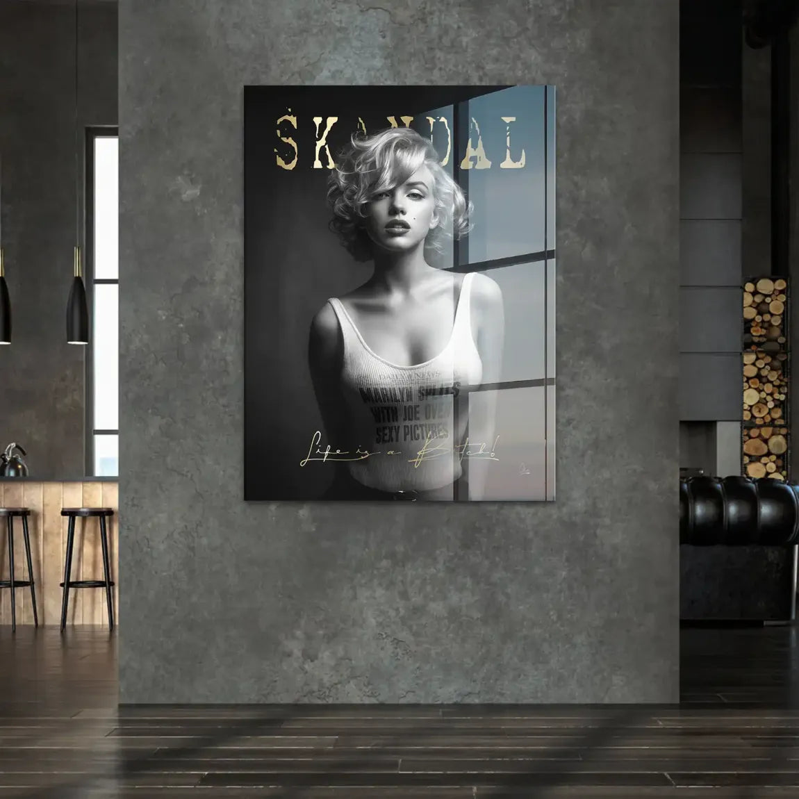 Marilyn Skandal Acrylglasbild