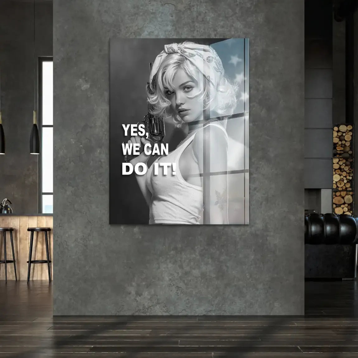 Yes we can Acrylglasbild