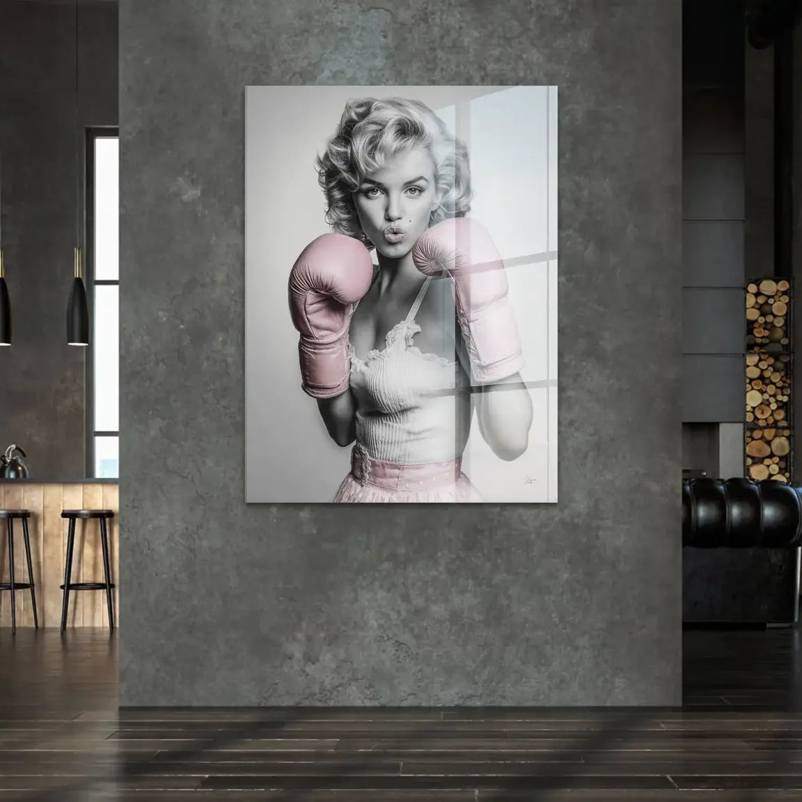 Marilyn Monroe Punch Acrylglasbild