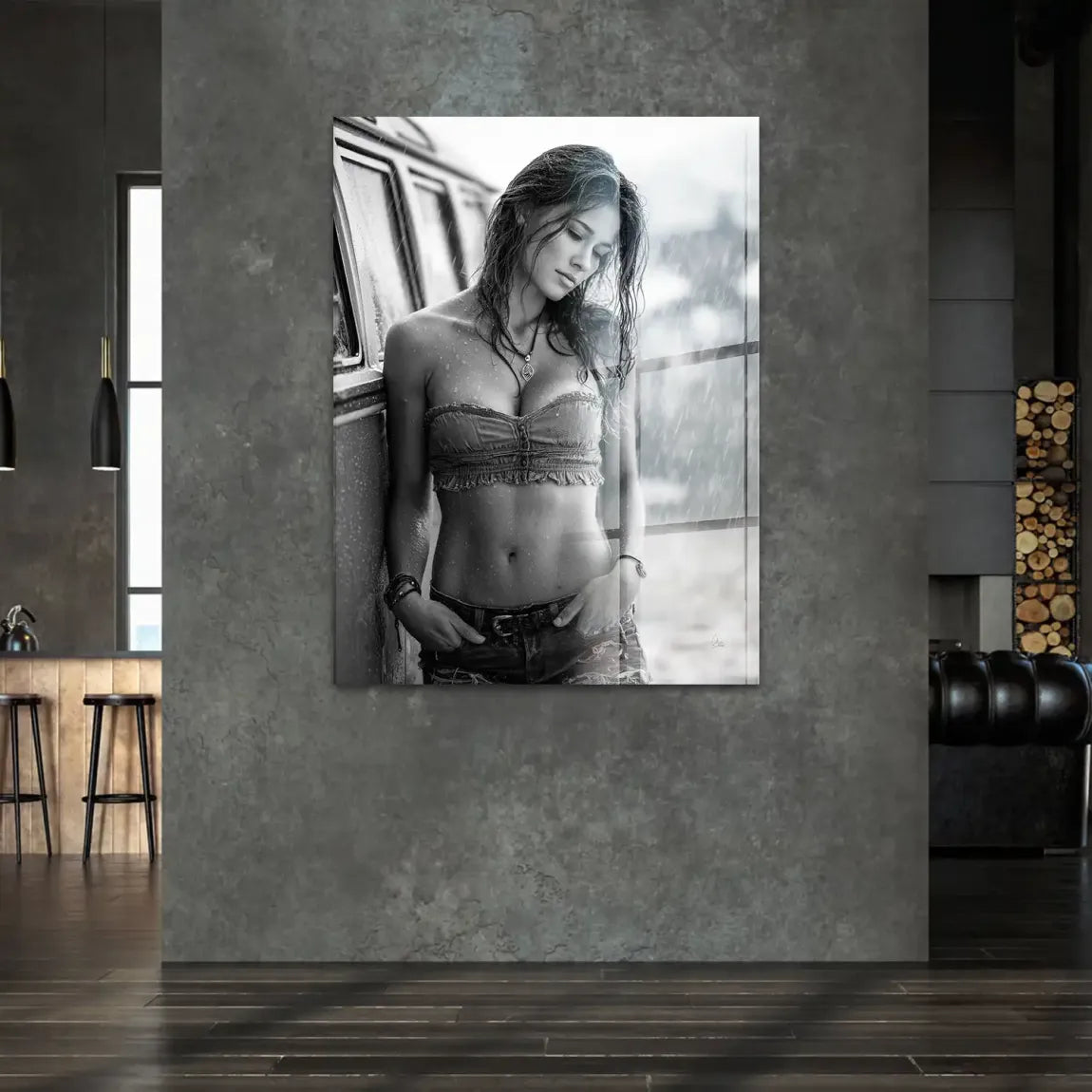 Summer Rain Acrylglasbild