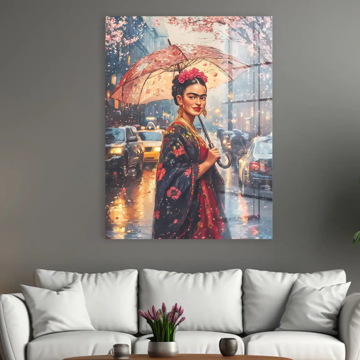 Frida im Abendregen Acrylglasbild INGALERIE