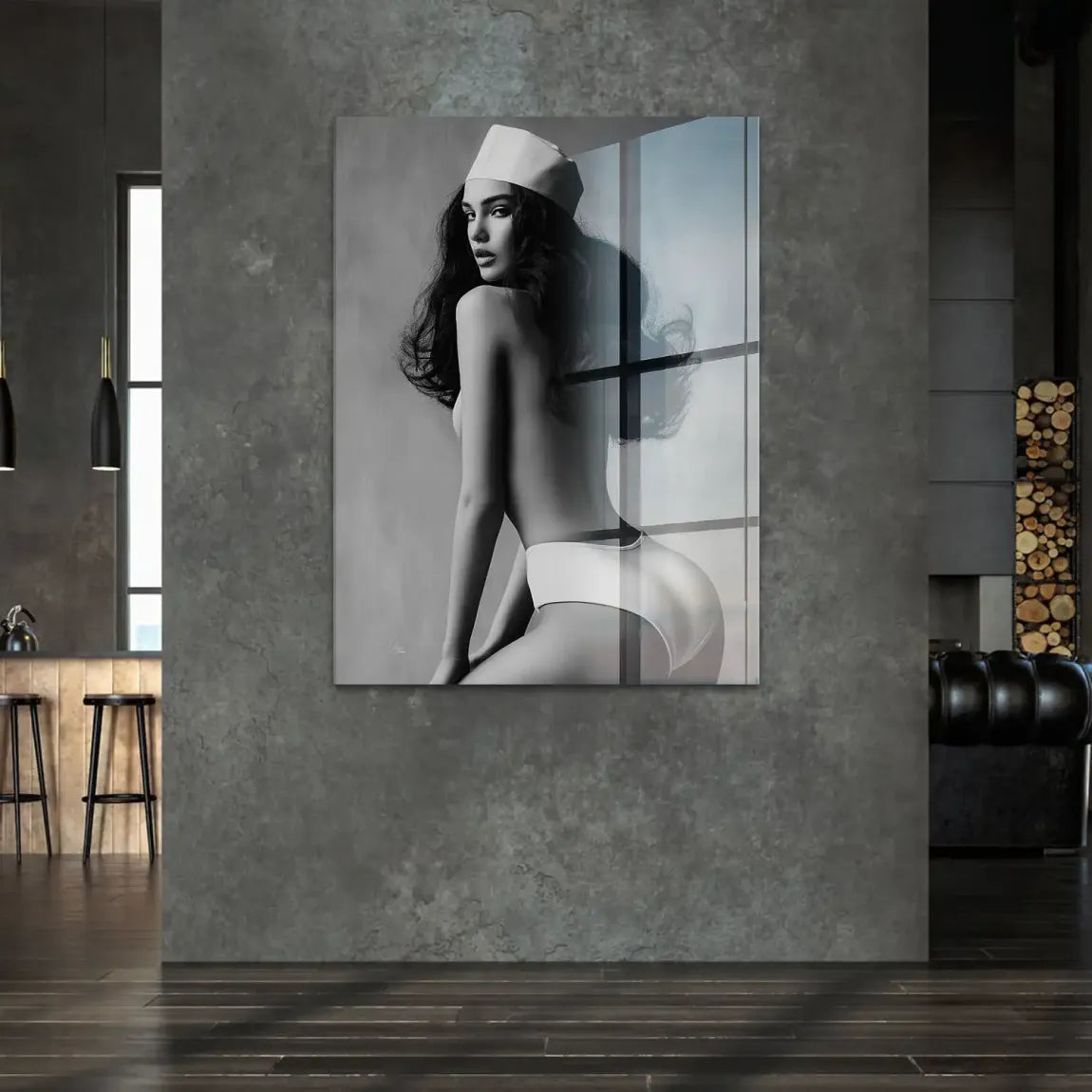 Noir Beauty Style Acrylglasbild