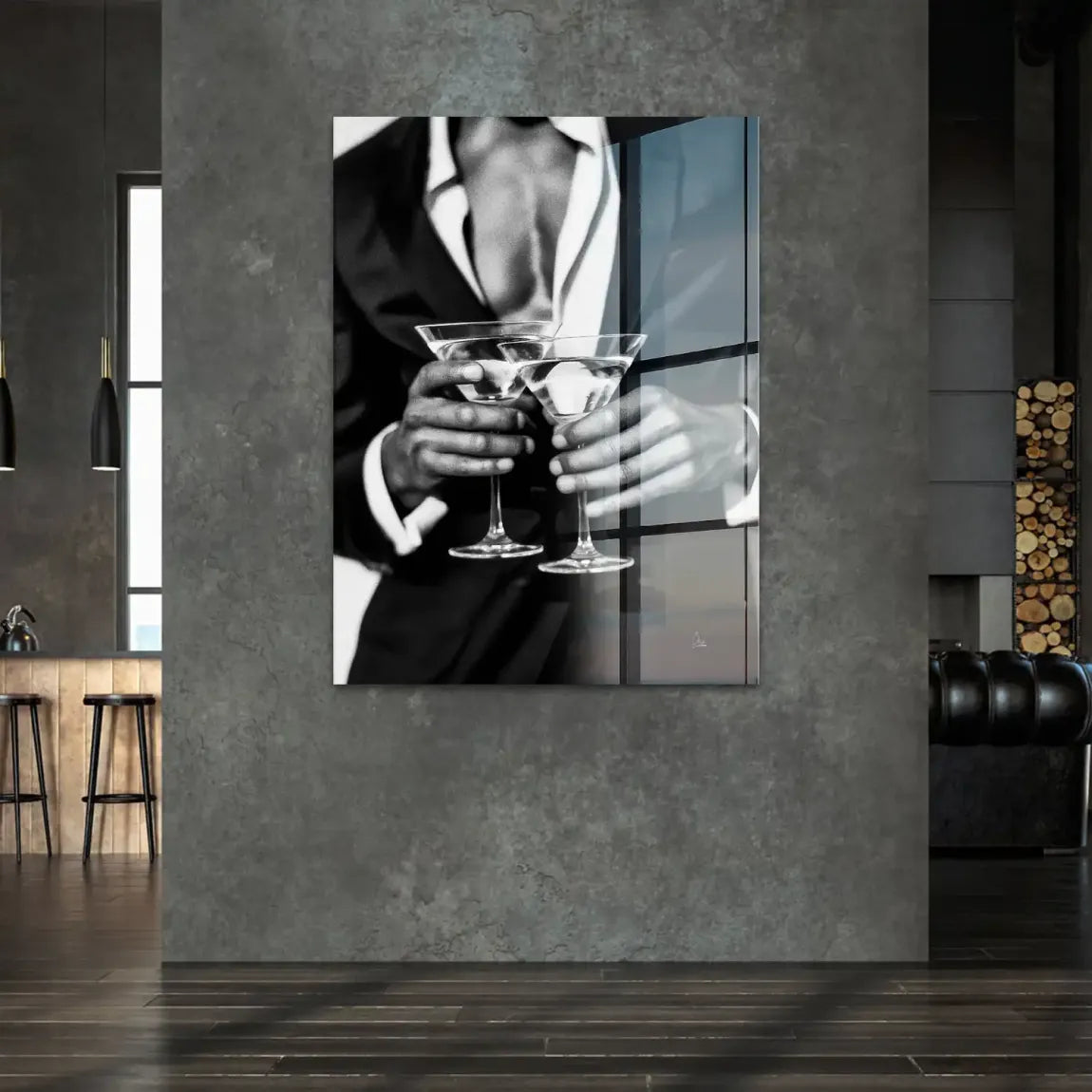 Gentleman Noire Acrylglasbild
