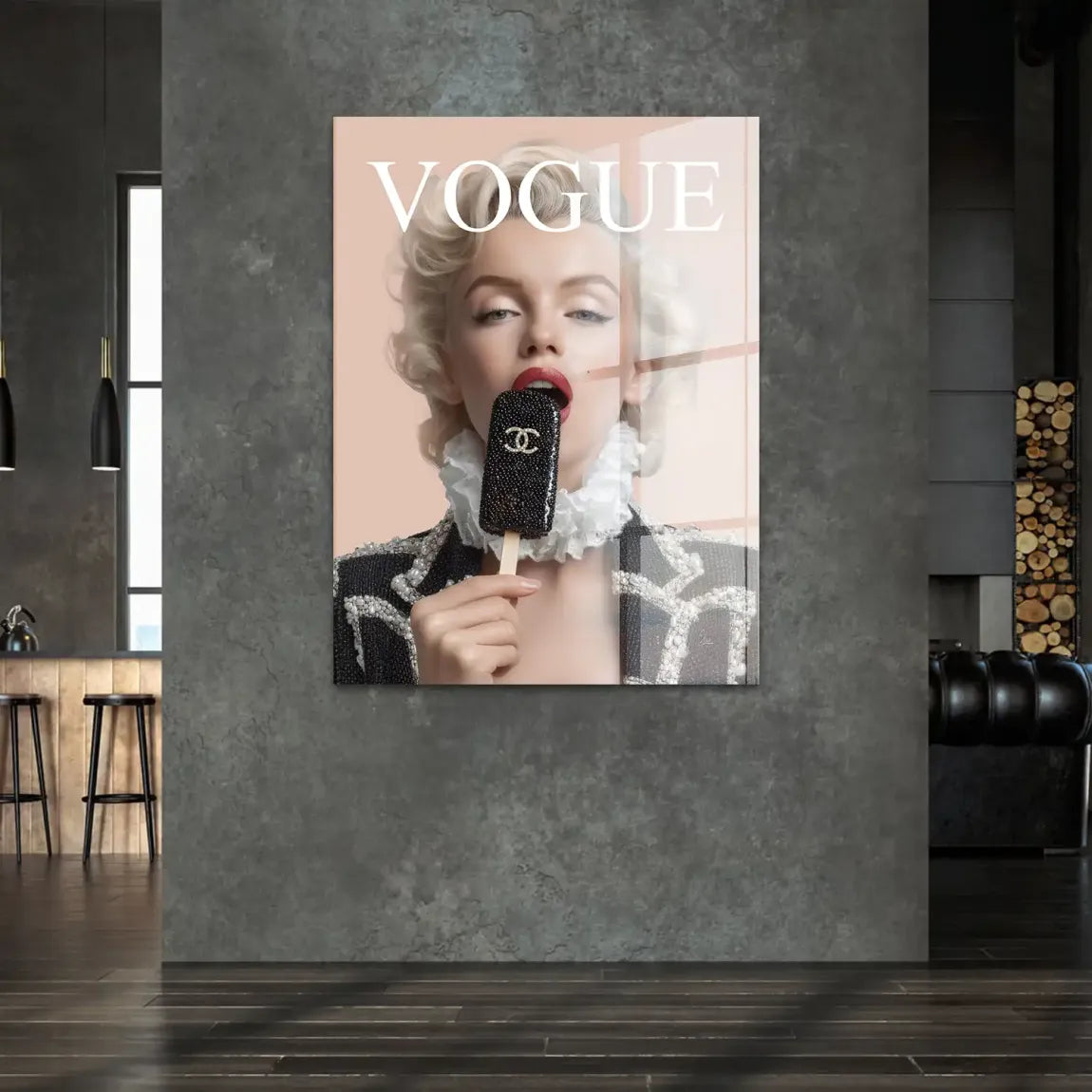 Marilyn Coco Eis Acrylglasbild