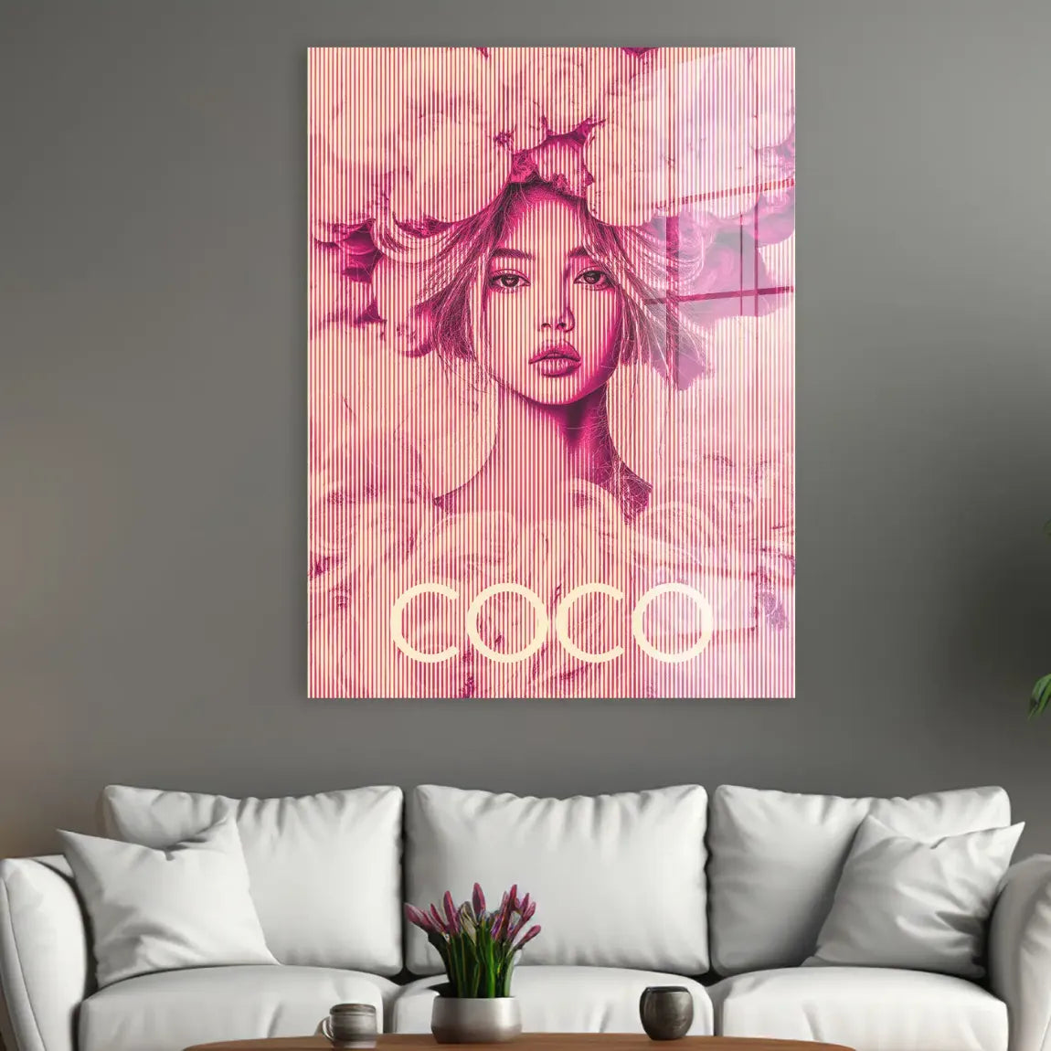 Coco Vision in Pink Acrylglasbild INGALERIE