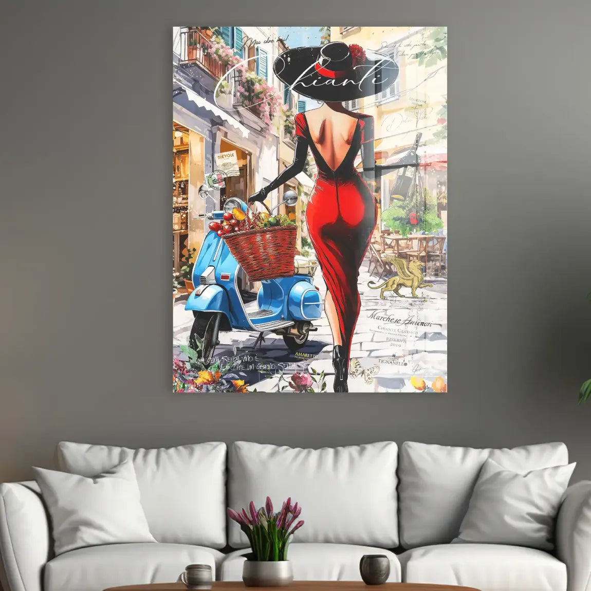 Chianti Gasse Acrylglasbild INGALERIE
