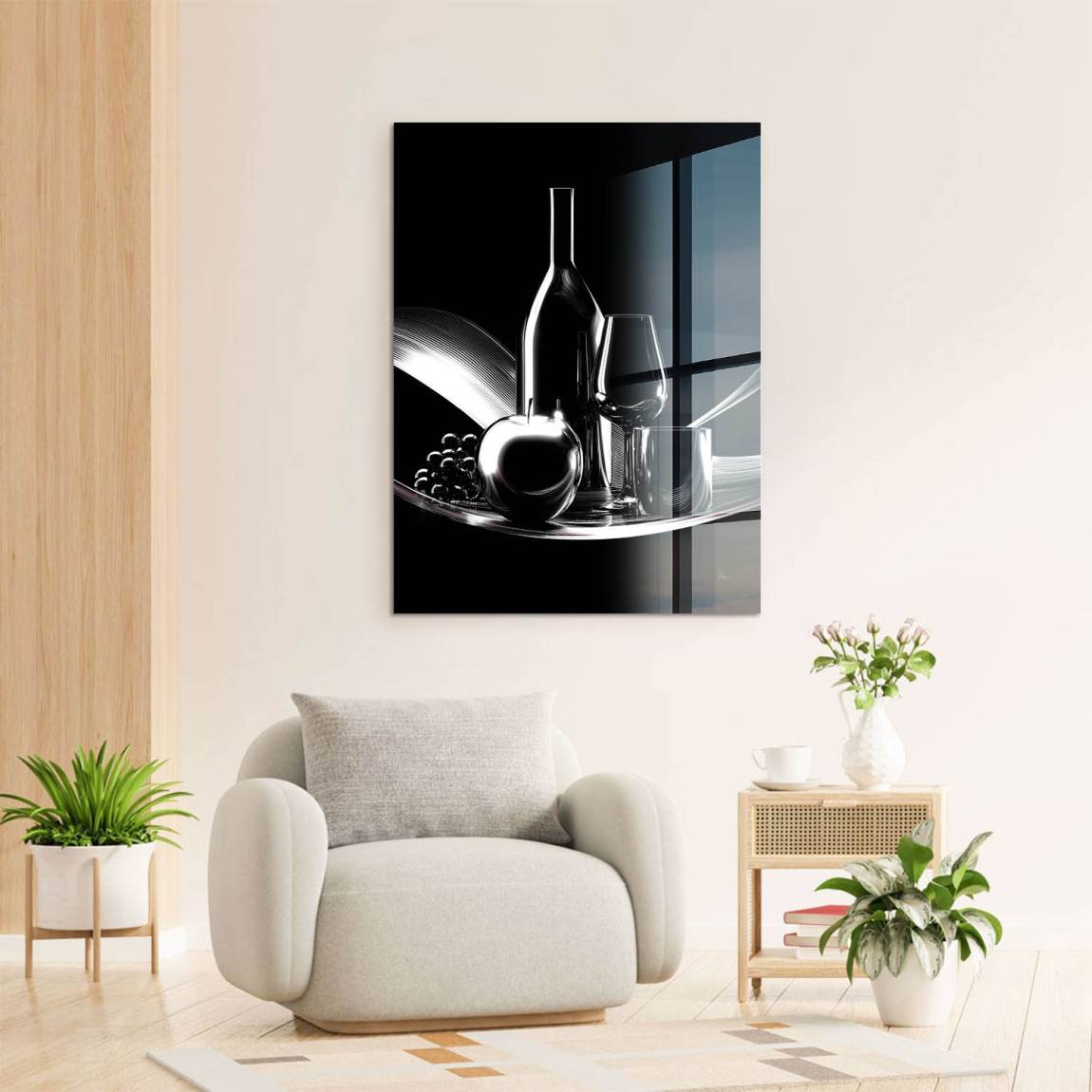 Wein Noir Acrylglasbild