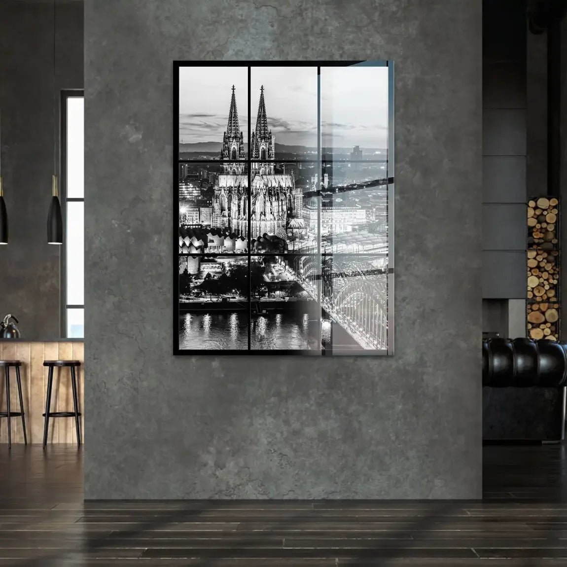 Köln Night Vision Acrylglasbild