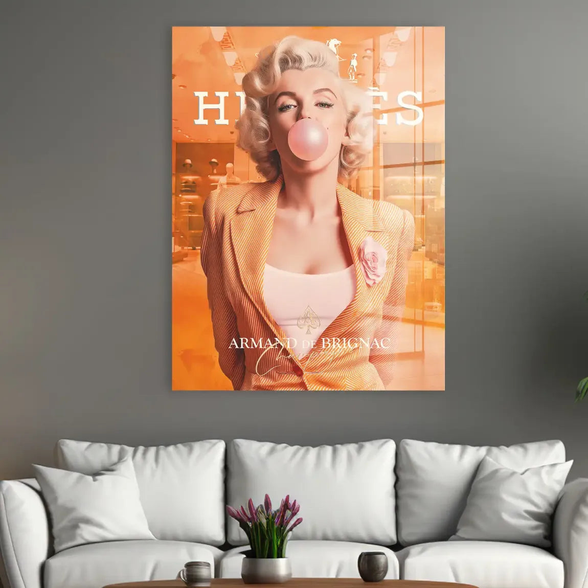 Monroe Bubble Glamour Acrylglasbild INGALERIE