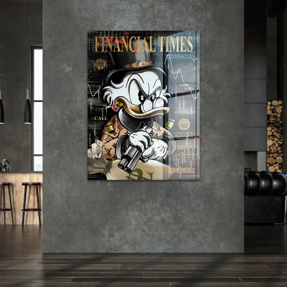 Financial Empire Duck Acrylglasbild