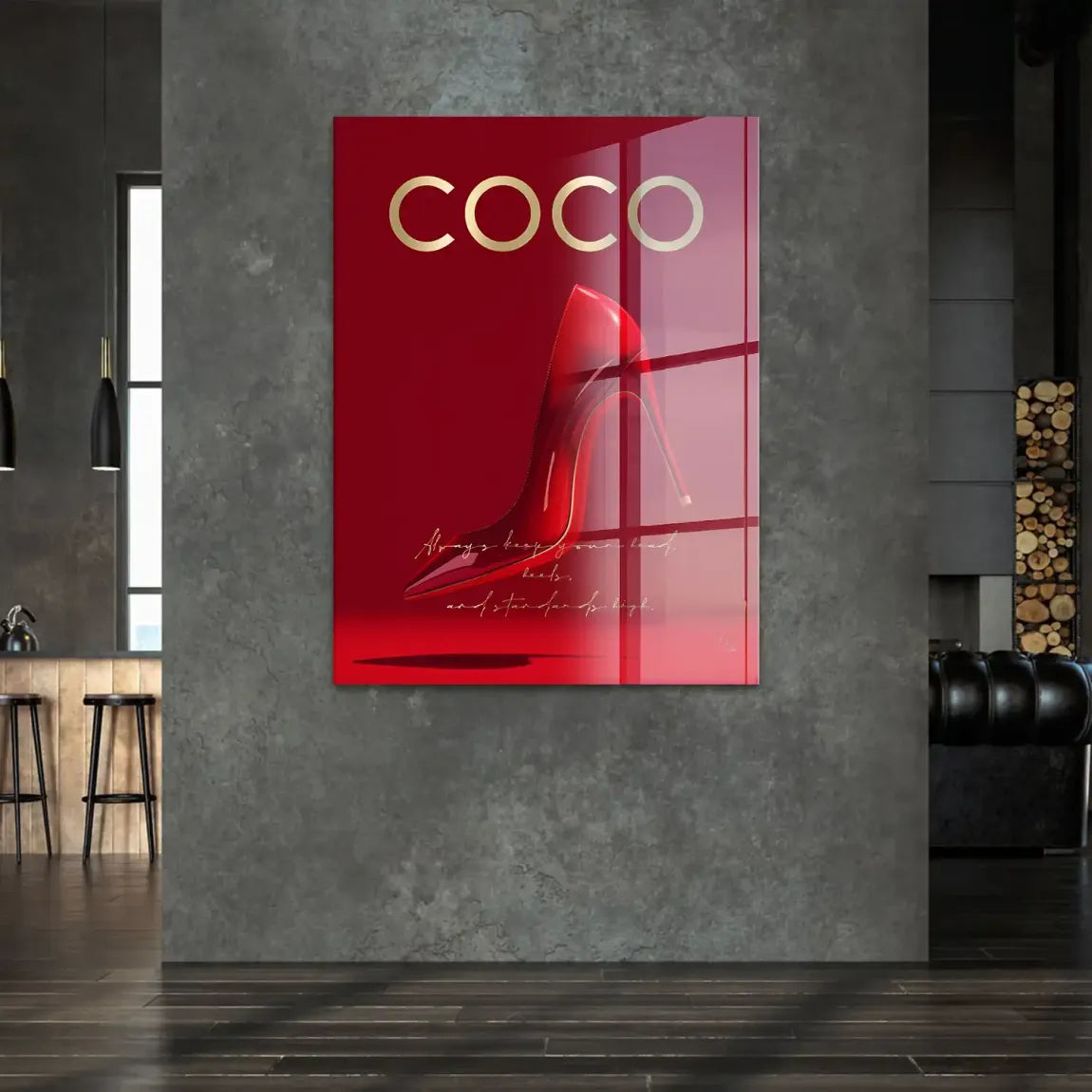 Coco Heels Acrylglasbild