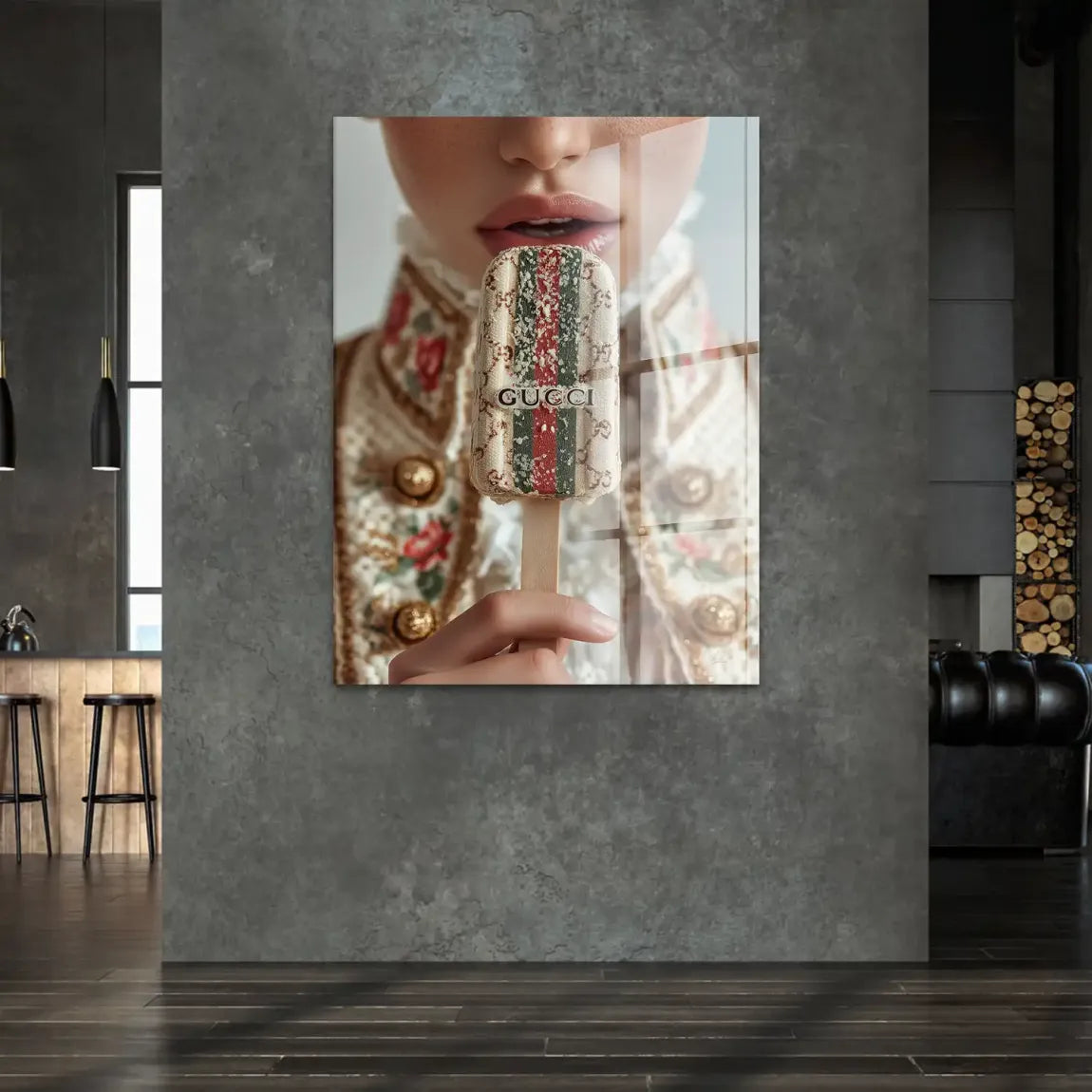 Gucci Ice Couture Acrylglasbild