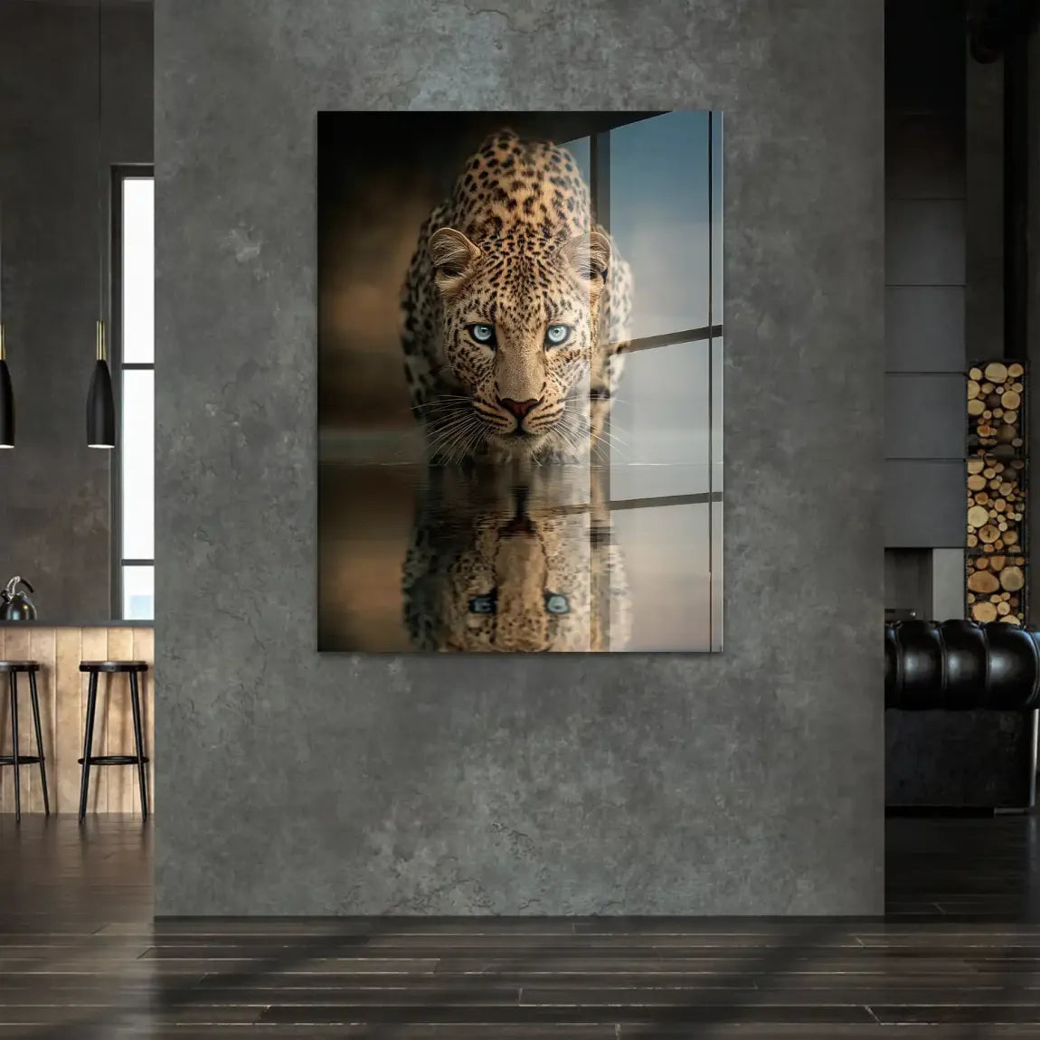 Silent Leopard Acrylglasbild