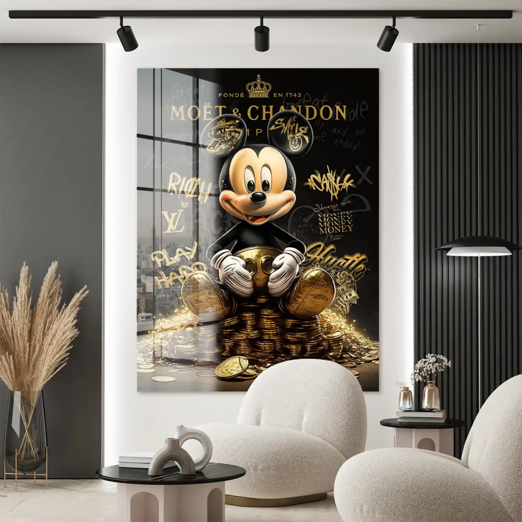 Micky Gold Motivation Pop Art Acrylglas Bild INGALERIE