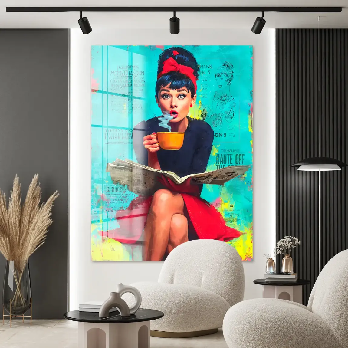 Audrey News Pop Art Acrylglasbild INGALERIE