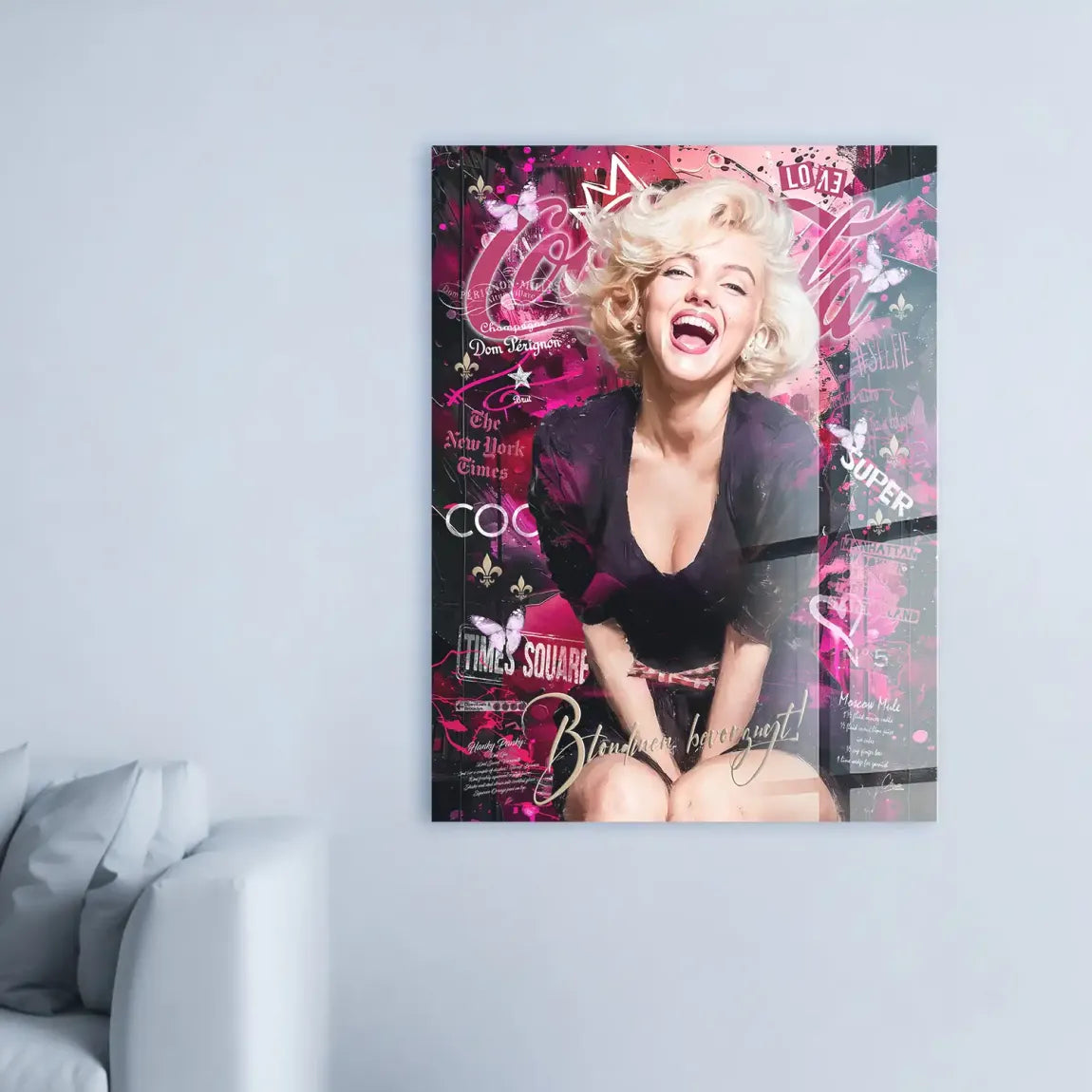 Marilyn Pink Vibes Acrylglasbild INGALERIE