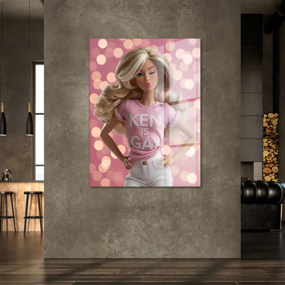 Barbie Ken is Gay Acrylglasbild