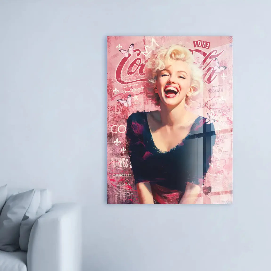 Das Lächeln der Ikone Acrylglasbild INGALERIE