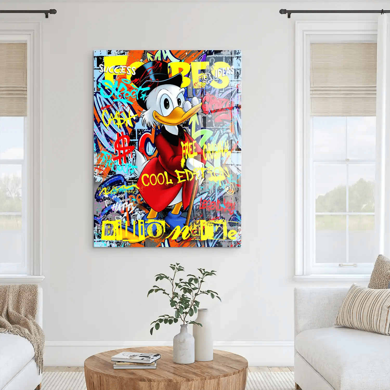 Dagobert Cool Edition Pop Art Acrylglas Bild INGALERIE