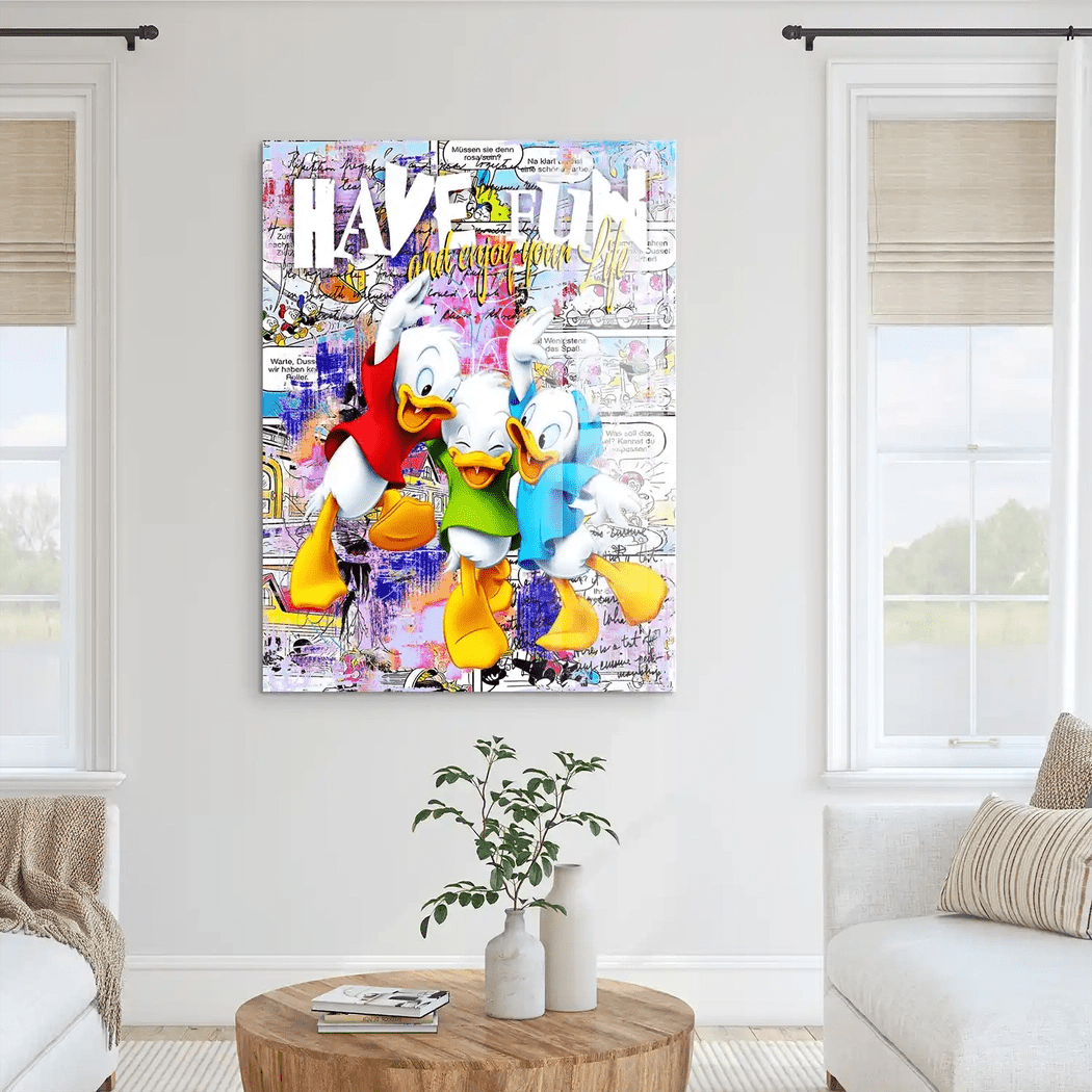 Duck Kids Nr.2 Pop Art Acrylglas Bild INGALERIE