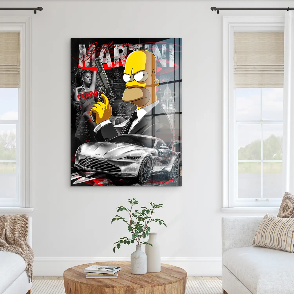 Homer Bond Style Acrylglas Bild INGALERIE