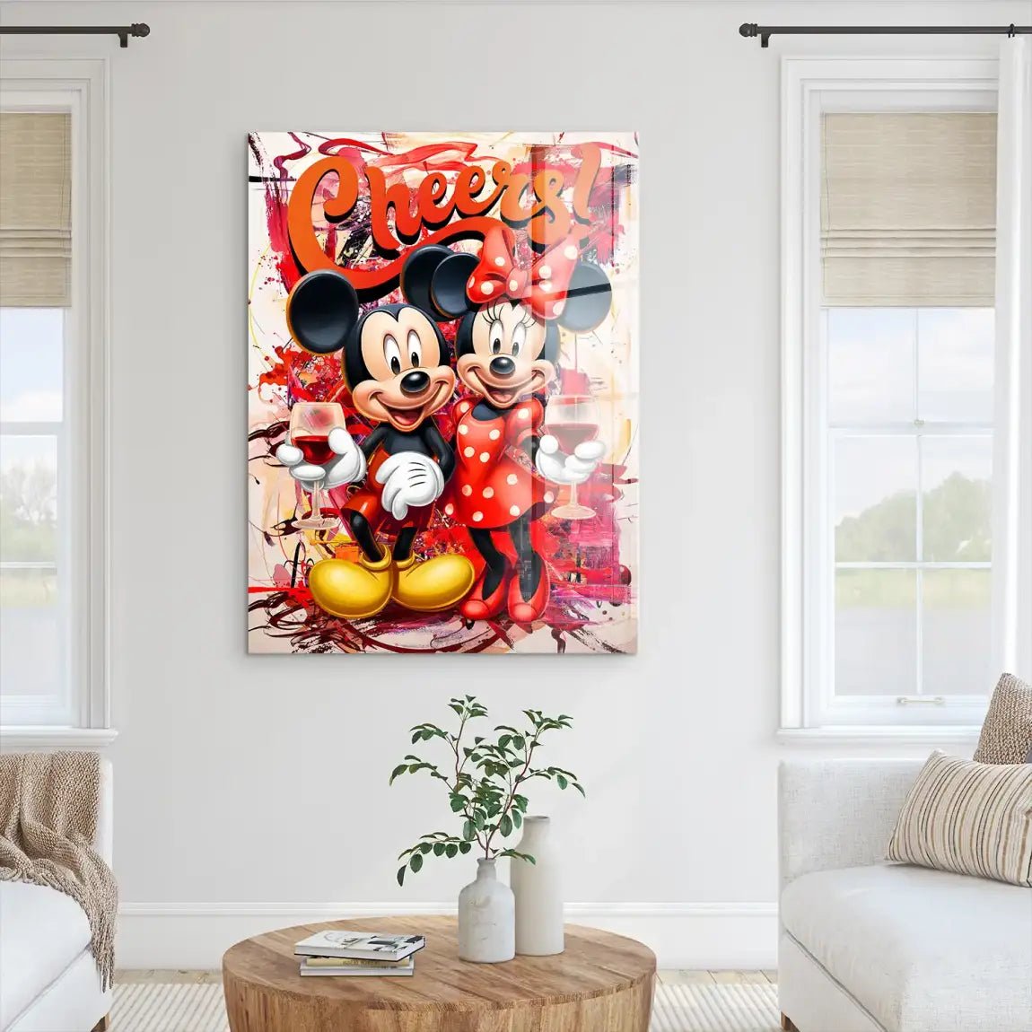 Micky u. Minnie Cheers Acrylglasbild INGALERIE