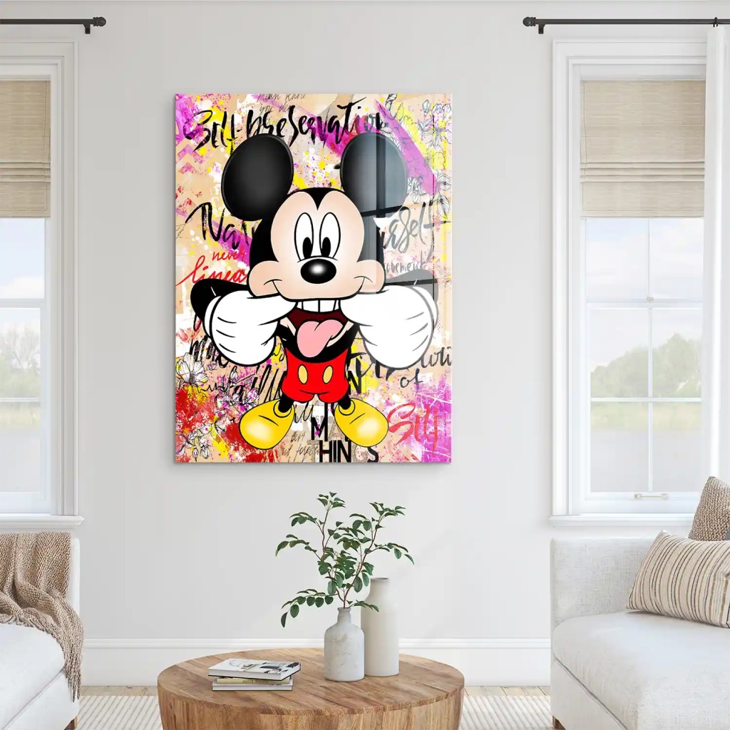 Micky Smile Pop Art Acrylglas Bild INGALERIE