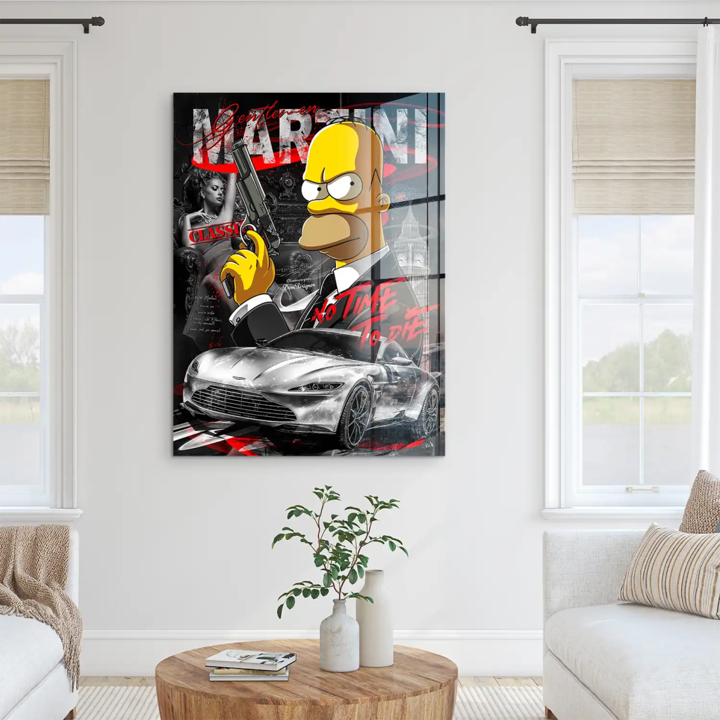 Homer No Time To Die Acrylglas Bild INGALERIE